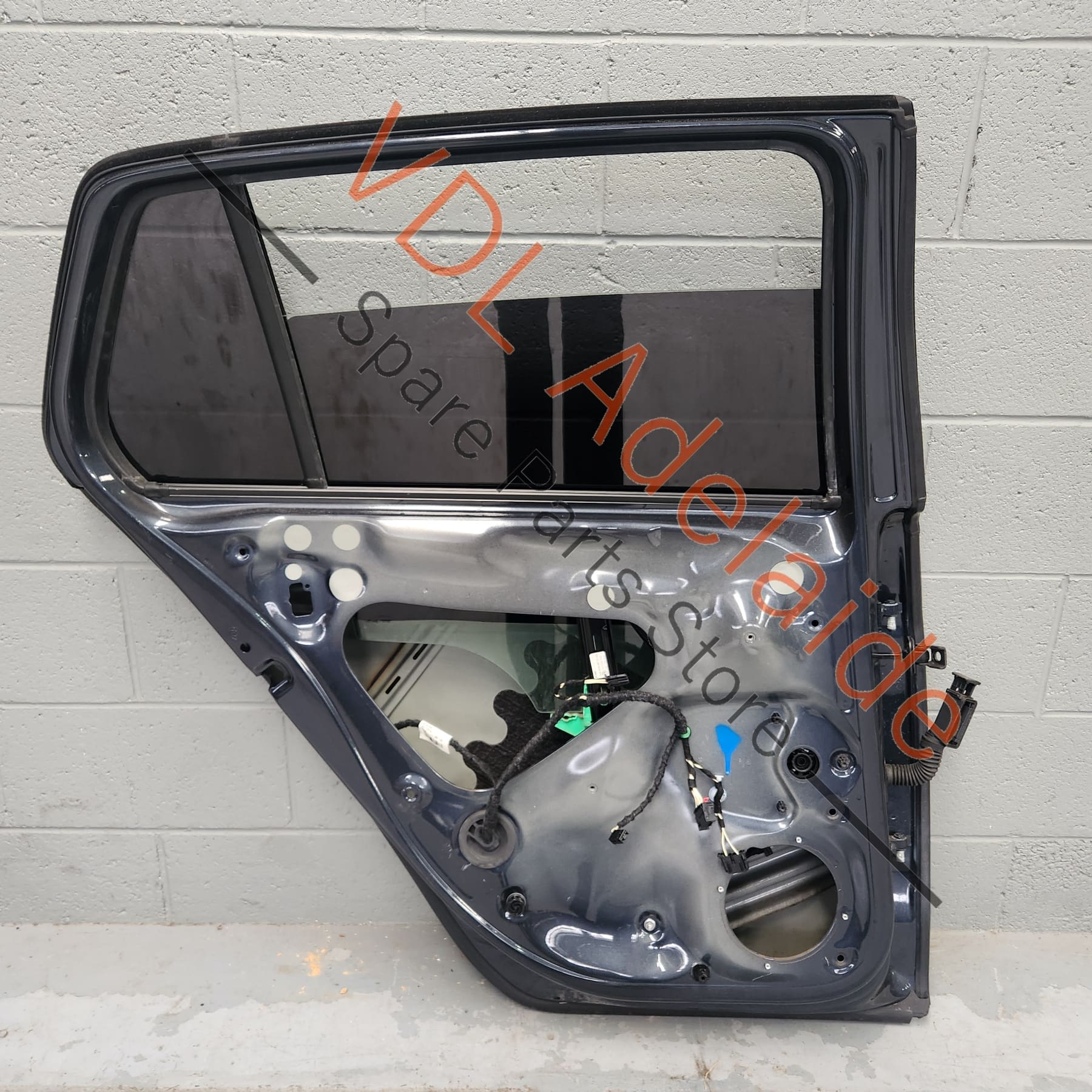 VW Golf MK7 Rear Left Door Shell Panel Dark Iron Blue Metallic 8P8P LD5G - Image 6