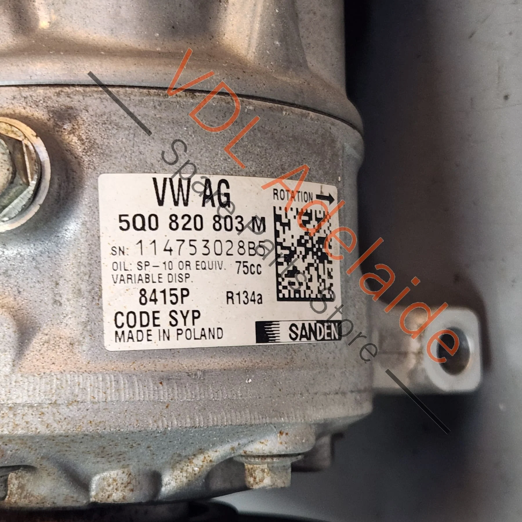 VW Golf MK7 AC Air Compressor 5Q0820803M - Image 5