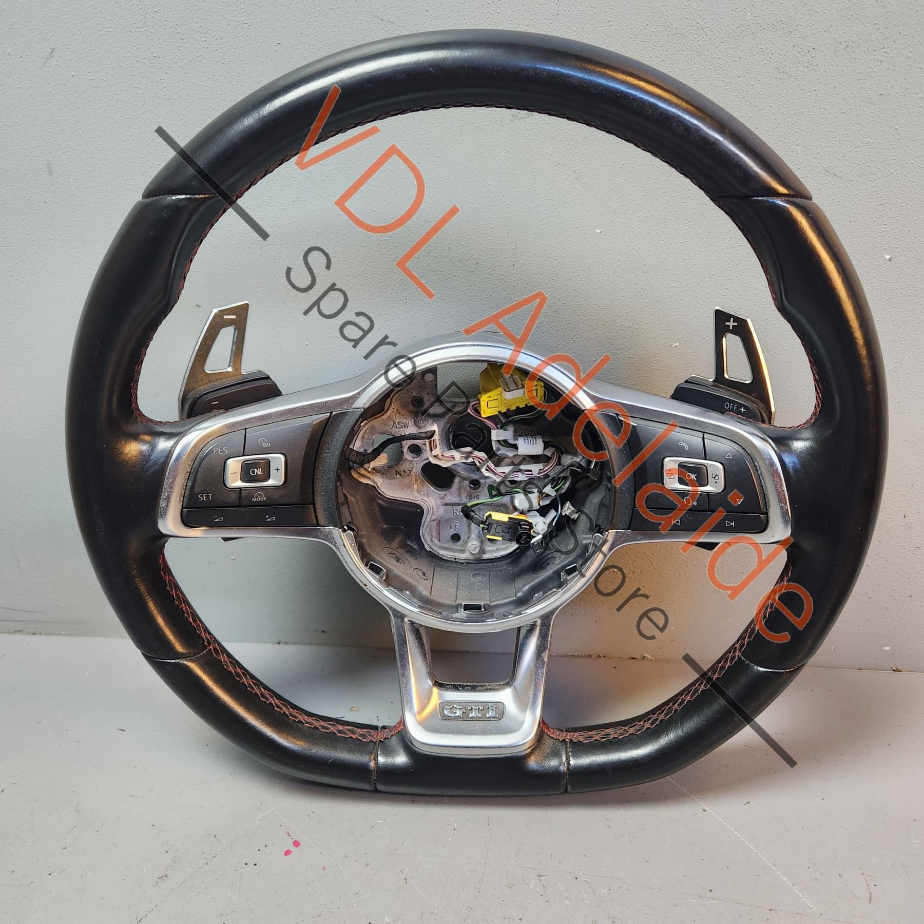 VW Golf MK7 7.5 Sport Flat Bottom Steering Wheel Leather 5G0419091HH APX