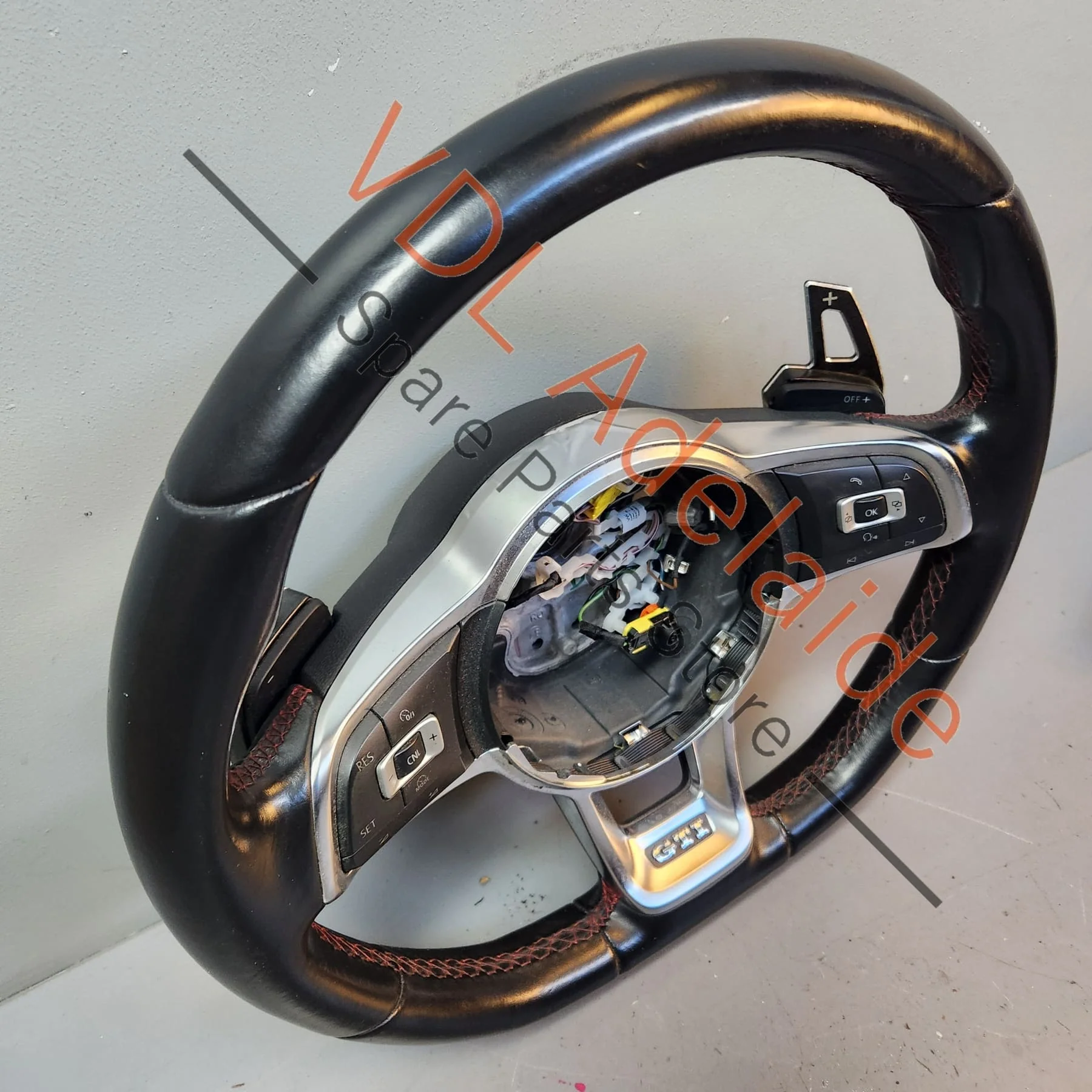 VW Golf MK7 7.5 Sport Flat Bottom Steering Wheel Leather 5G0419091HH APX - Image 11