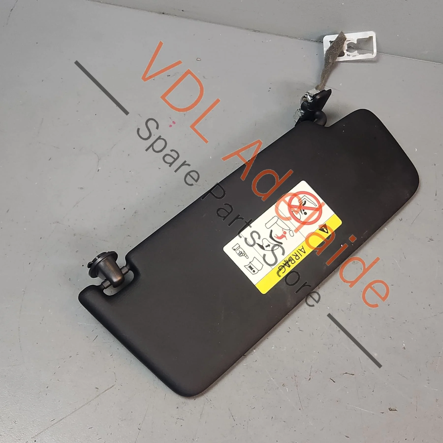 VW Golf Gti / R Mk7 Black Left Side Sun Visor with Illuminated Mirror & Cover 5G0857551AS - Image 2