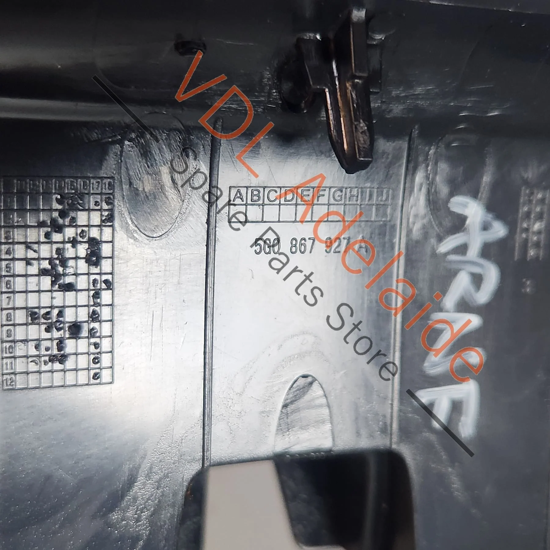 VW Golf R GTi Mk7 Interior Mirror Overhead Switch Cover Trim Black - Image 5