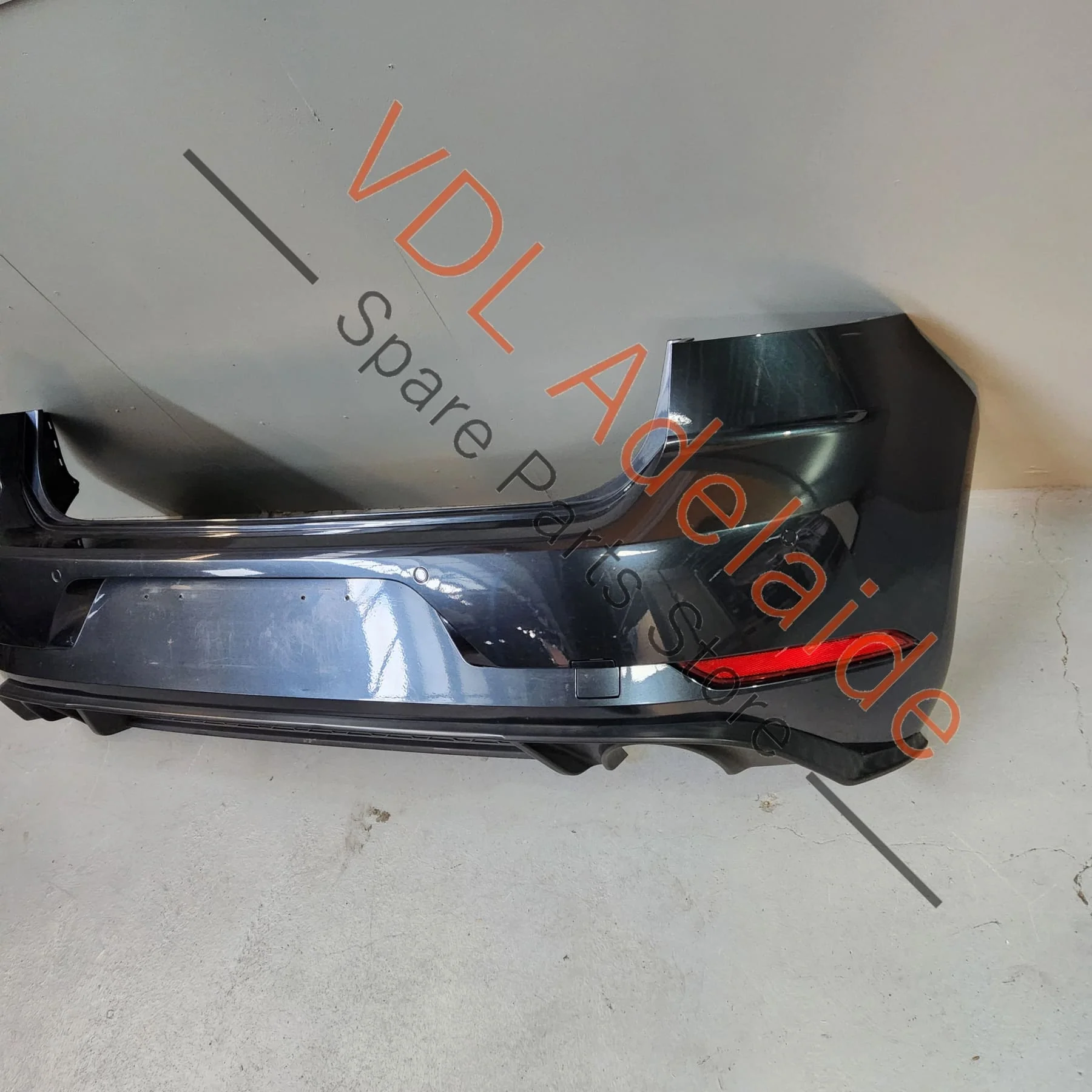VW Golf Mk7.5 GTi Rear Bumper Cover & Lower Diffuser Dark Iron Blue Metallic 8P8P LD5G 5G6807417BQ GRU 5G6807568AB 9B9 - Image 3