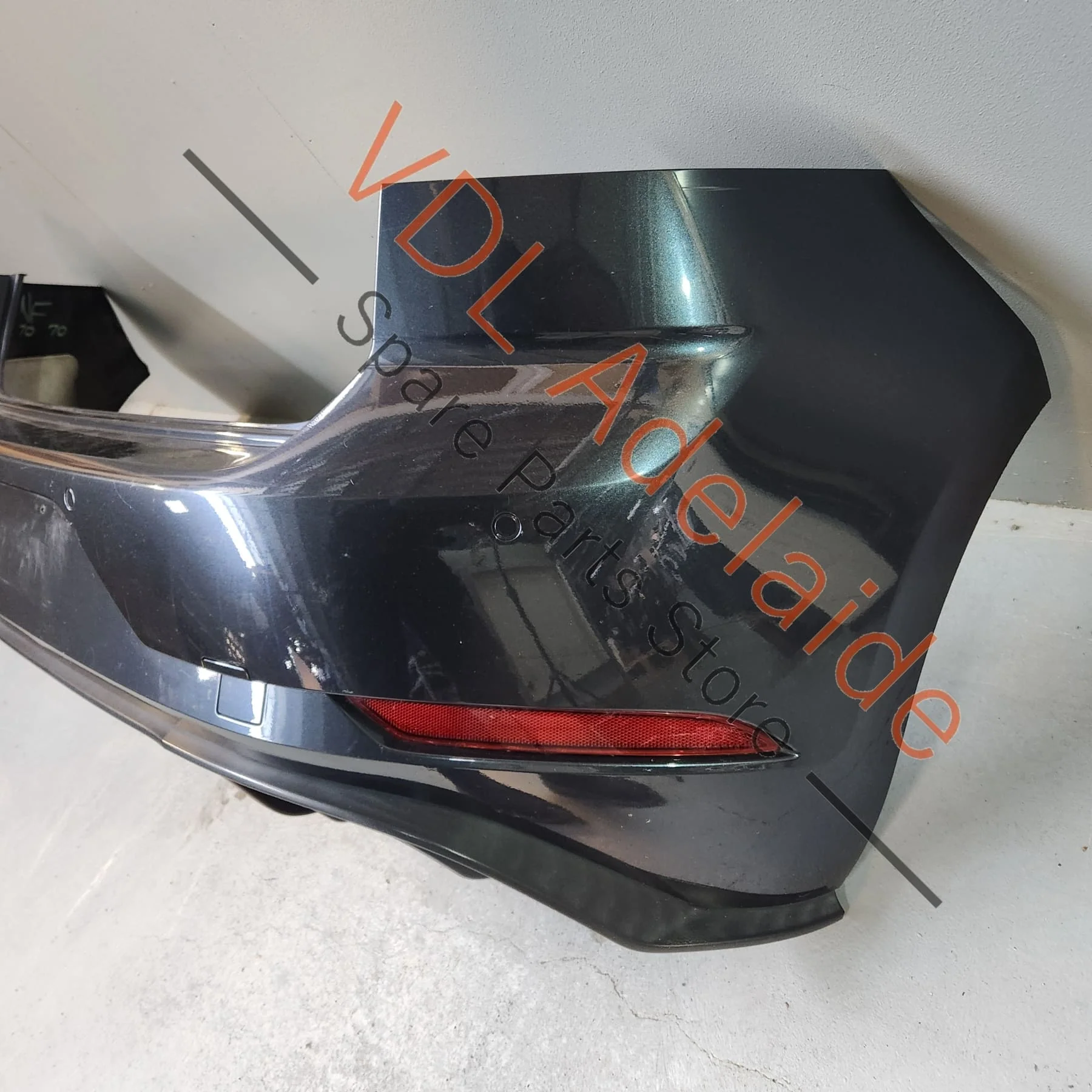 VW Golf Mk7.5 GTi Rear Bumper Cover & Lower Diffuser Dark Iron Blue Metallic 8P8P LD5G 5G6807417BQ GRU 5G6807568AB 9B9 - Image 6