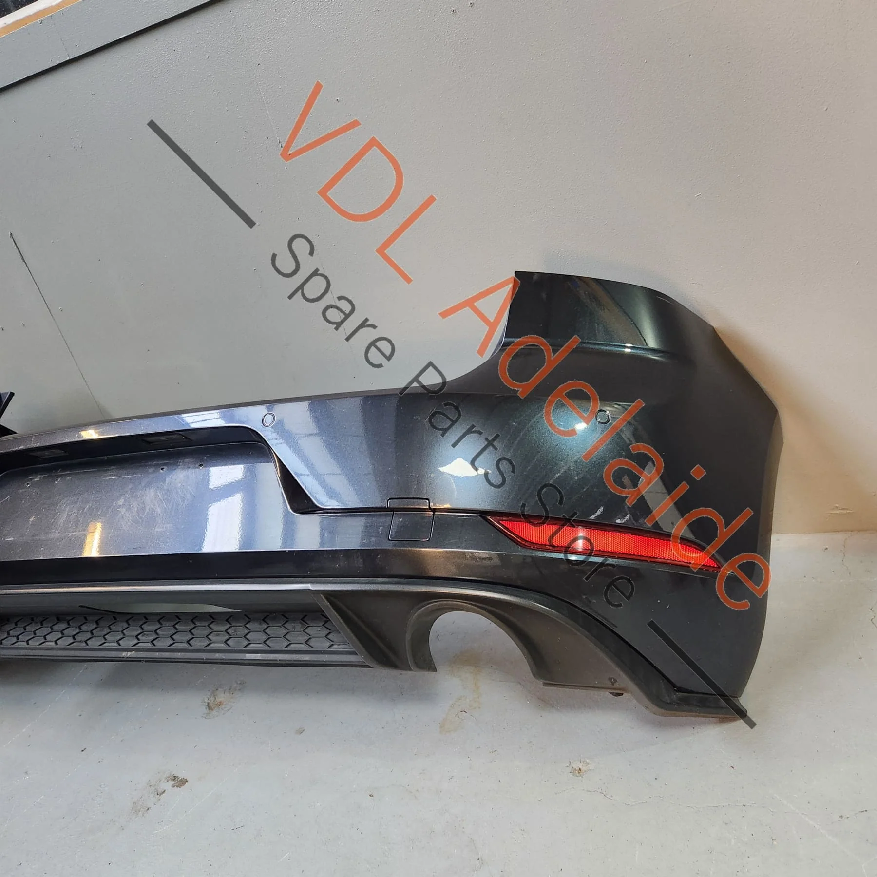 VW Golf Mk7.5 GTi Rear Bumper Cover & Lower Diffuser Dark Iron Blue Metallic 8P8P LD5G 5G6807417BQ GRU 5G6807568AB 9B9 - Image 8