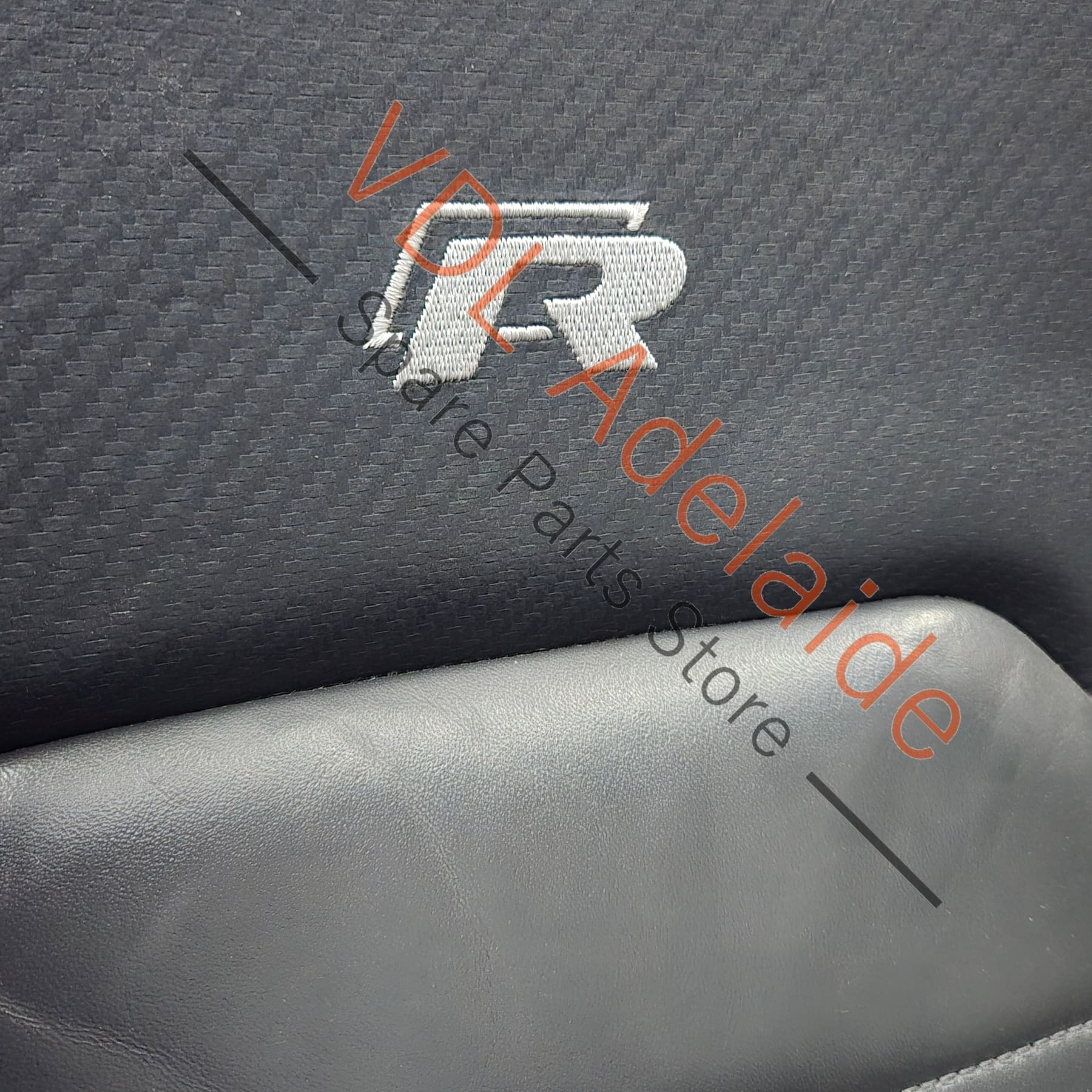 VW Golf R MK7 Wolfsburg Front Right Seat Drivers Carbon Leather - Image 2