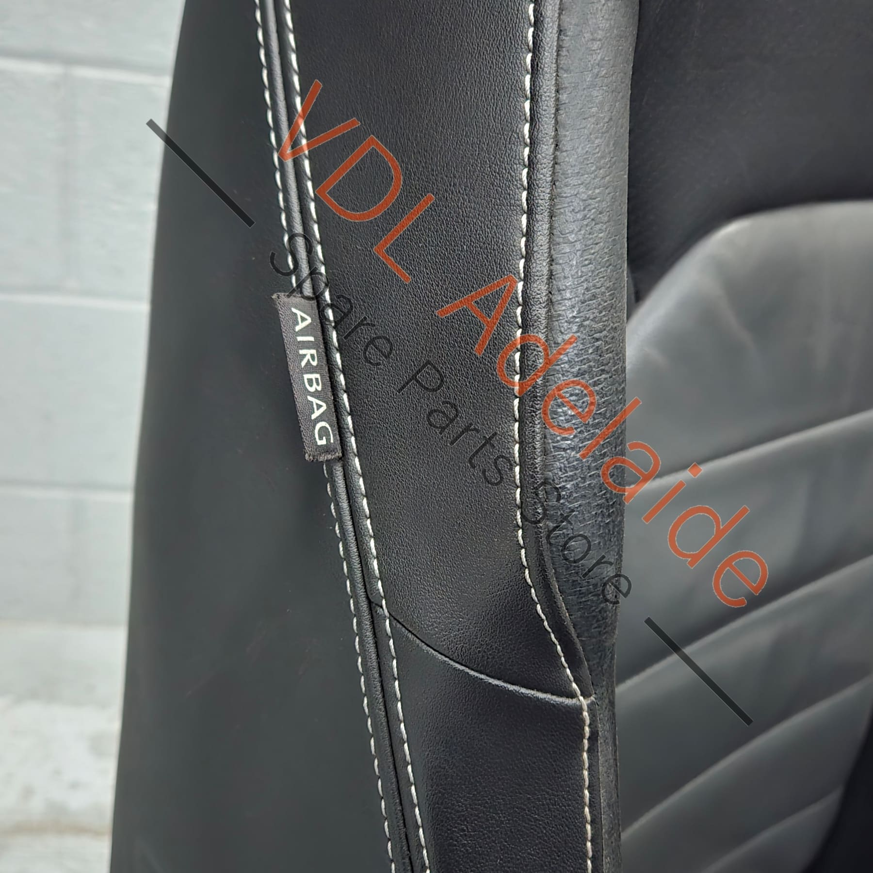 VW Golf R MK7 Wolfsburg Front Right Seat Drivers Carbon Leather - Image 3