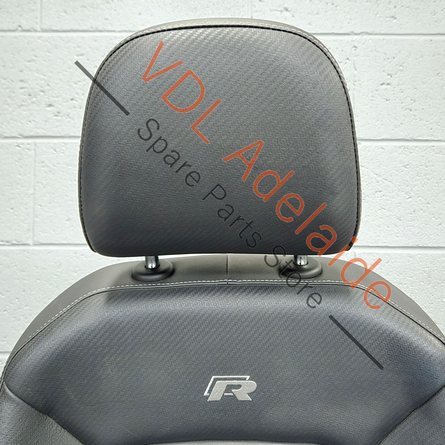 VW Golf R MK7 Wolfsburg Front Right Seat Drivers Carbon Leather - Image 8