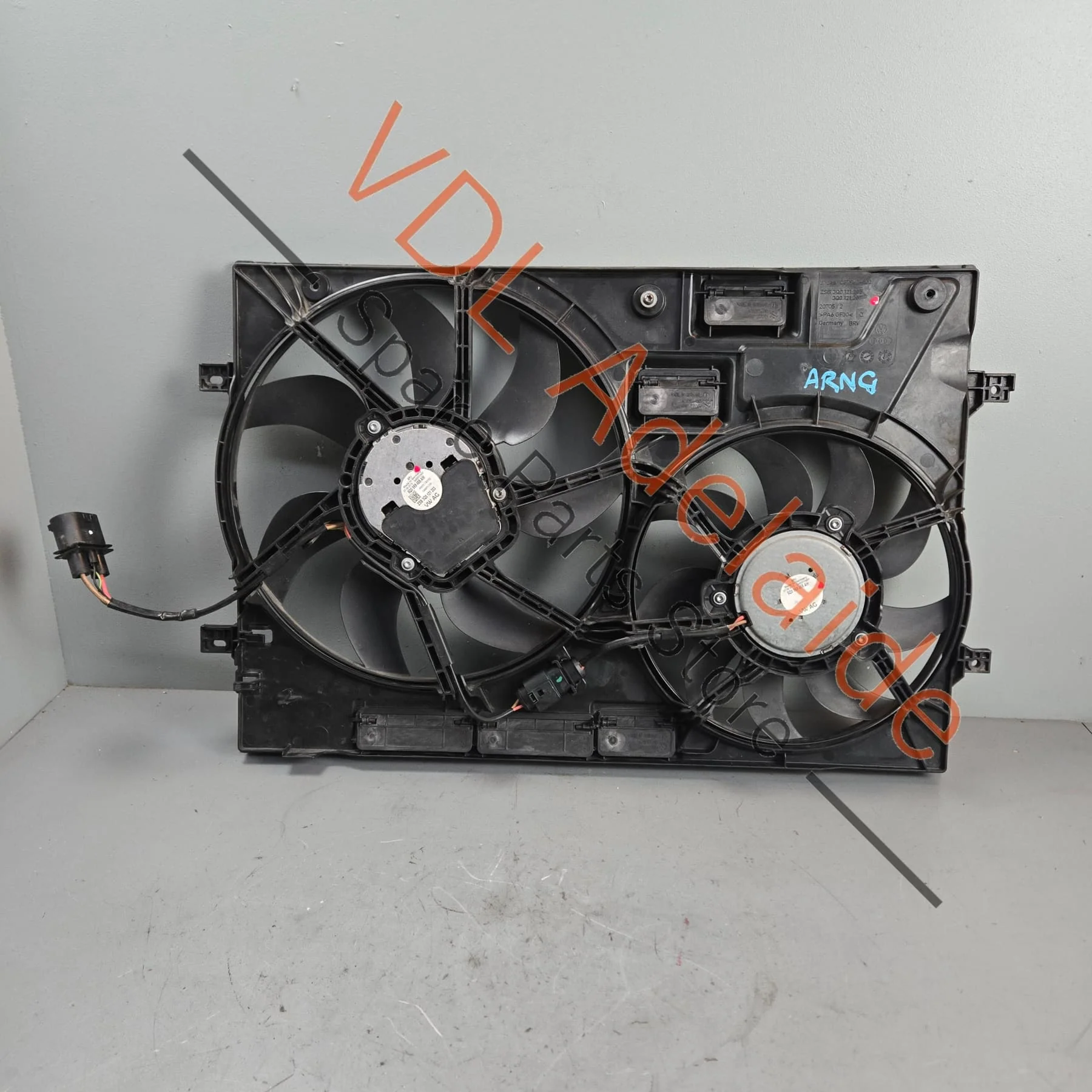 VW Golf MK7 7.5 Dual Twin Radiator Fan Shroud Assembly 5Q0959455AH 370mm 5Q0959455BJ 295mm