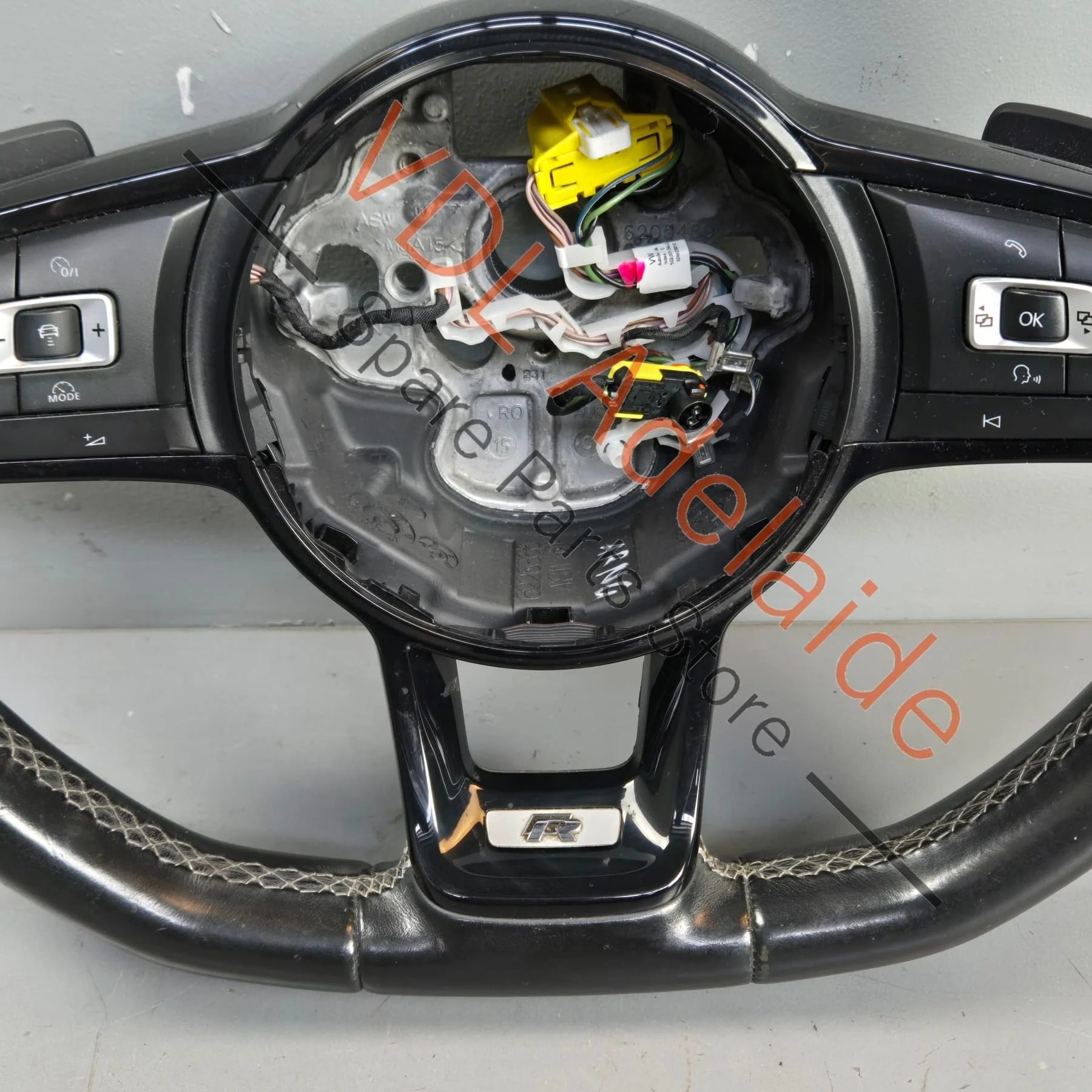 VW Golf R MK7 Flat Bottom Sports Leather Steering Wheel 5G0419091CN 5G0419091JA HYZ - Image 3