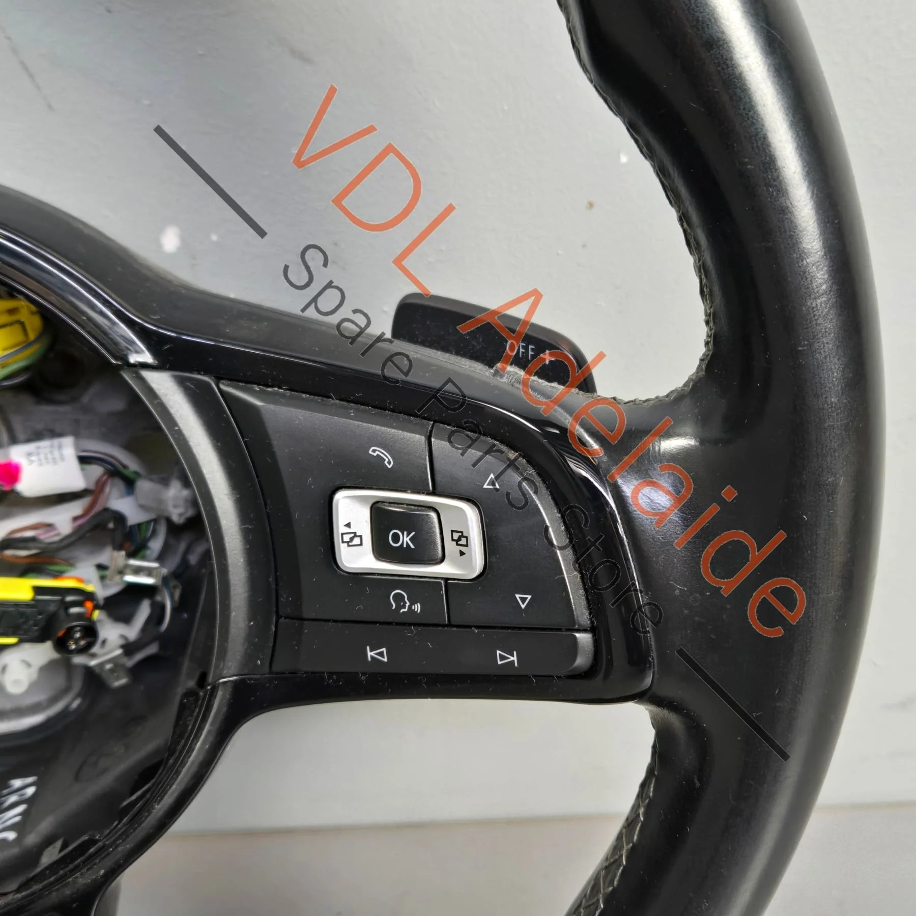 VW Golf R MK7 Flat Bottom Sports Leather Steering Wheel 5G0419091CN 5G0419091JA HYZ - Image 5