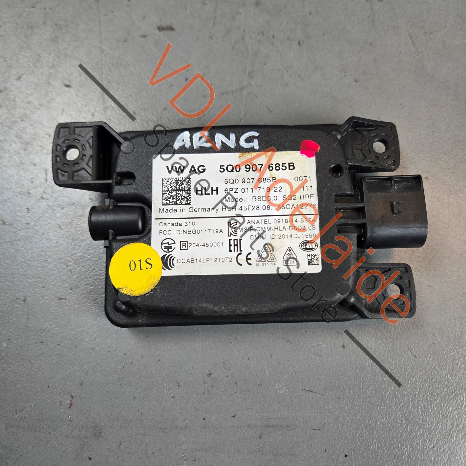 VW Audi Blind Spot Radar Rear Left Slave 5Q0907685B
