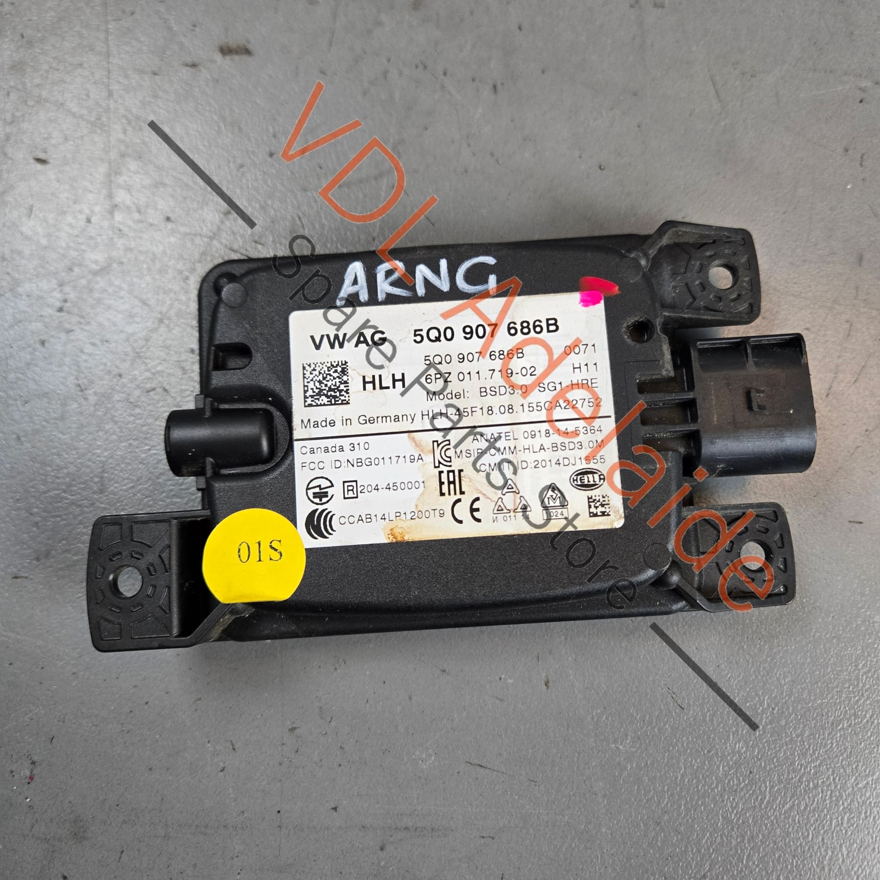 VW Audi Blind Spot Radar Rear Right Master 5Q0907686B