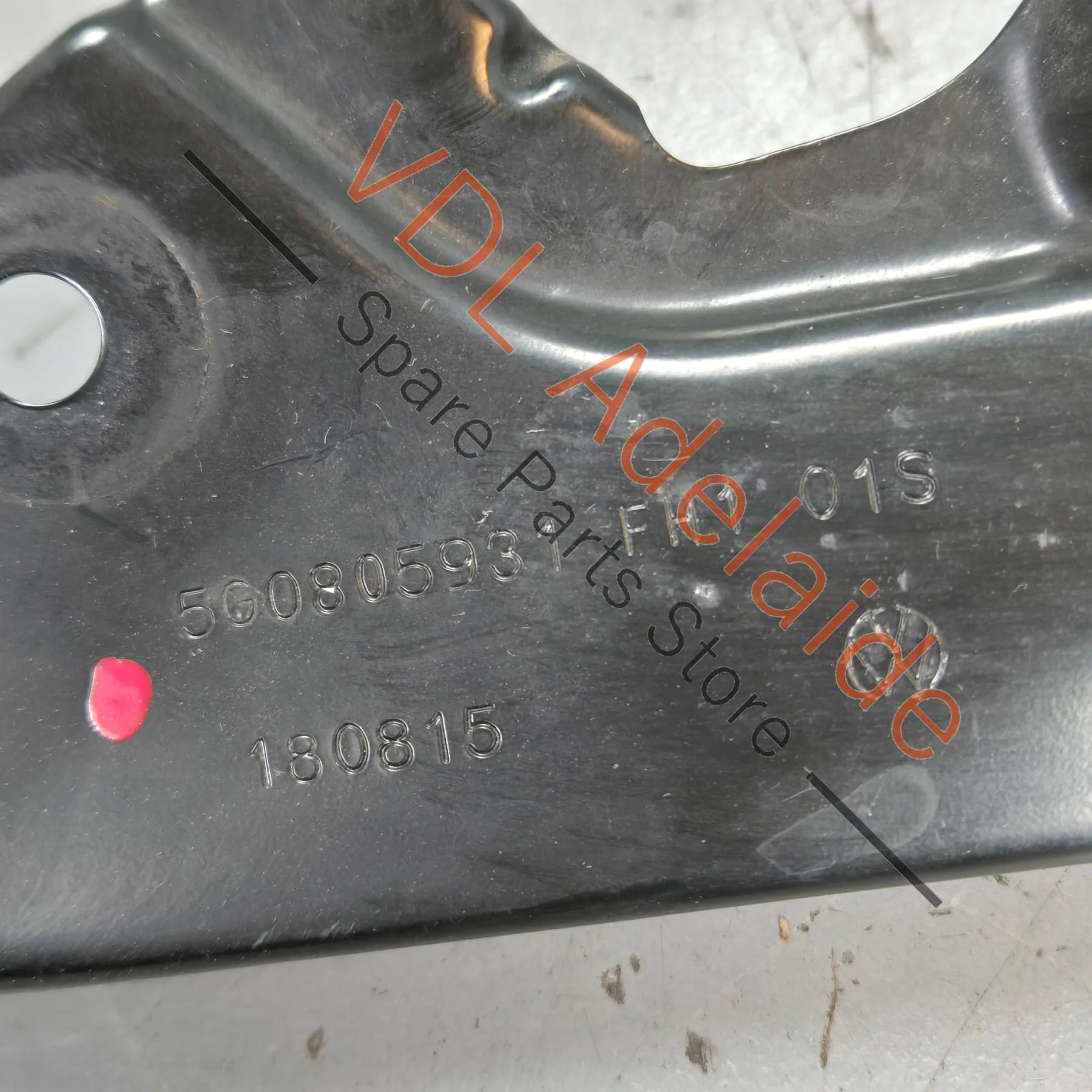 VW Golf MK7 Radiator Support Brace Metal Bracket Left above Headlight 5G0805931 - Image 3