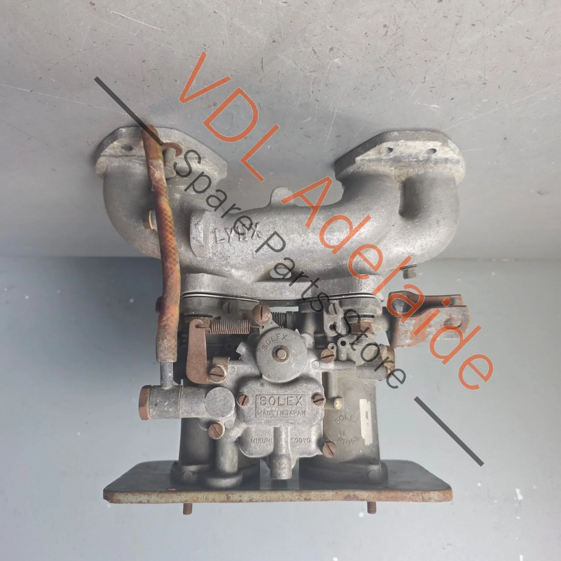 Solex Carburettor with Lynx Manifold suit Datsun L16 L18 L20, requires overhaul. Made in Japan by Minuki - Image 3