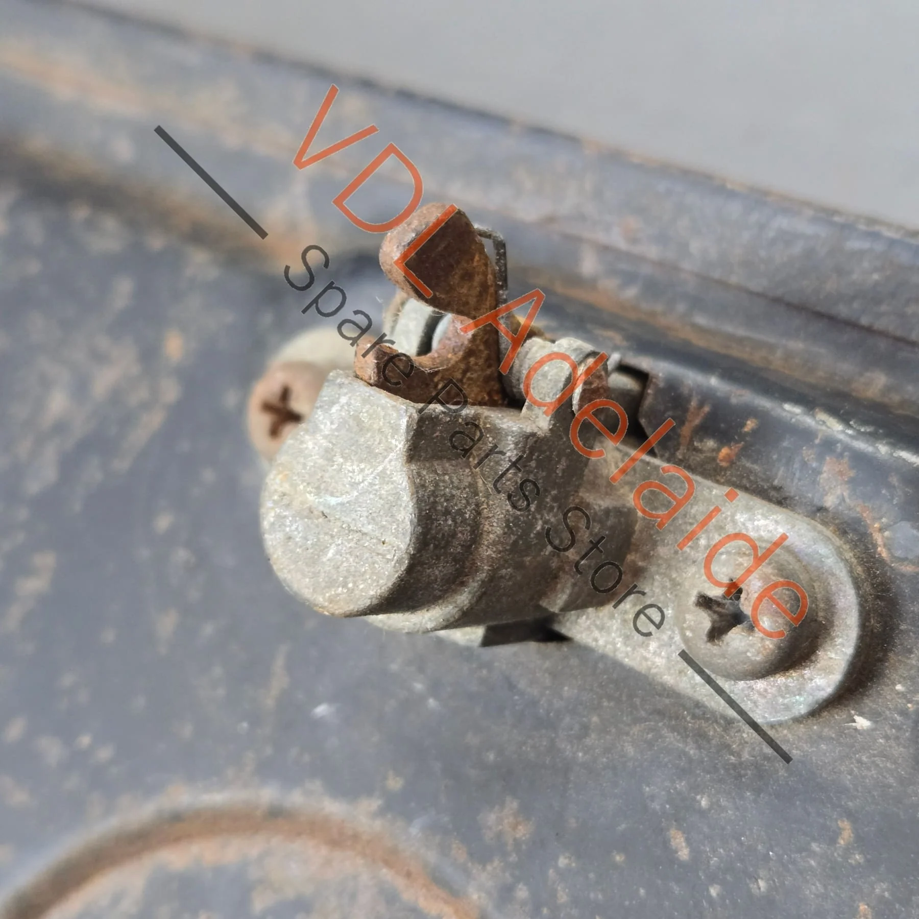 Datsun 1600 510 1968 Steel Glovebox Lid complete with button, button stuck - Image 7