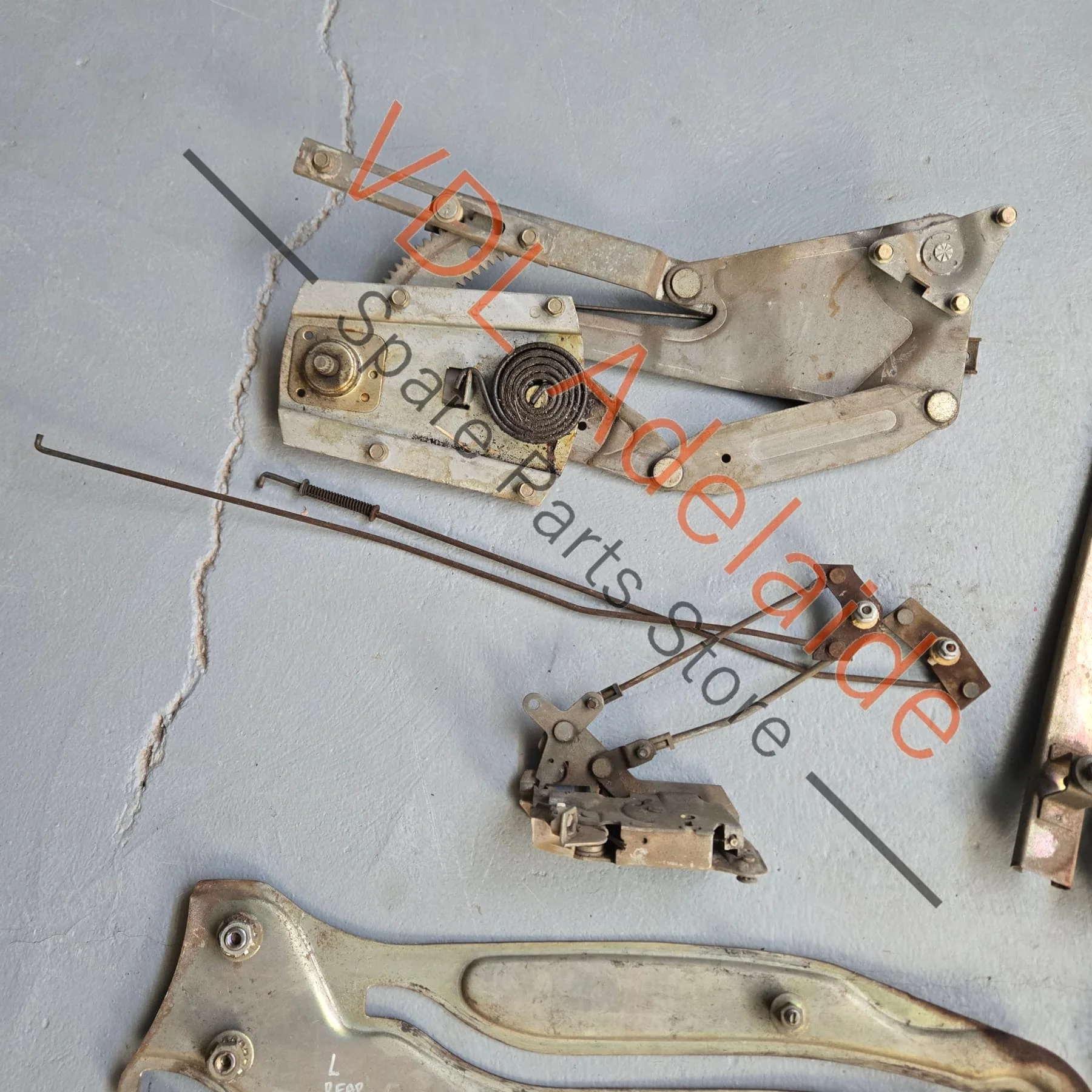 Datsun C110 240K GT Coupe Set of Window Winder and Door Lock Mechanisms - Image 7