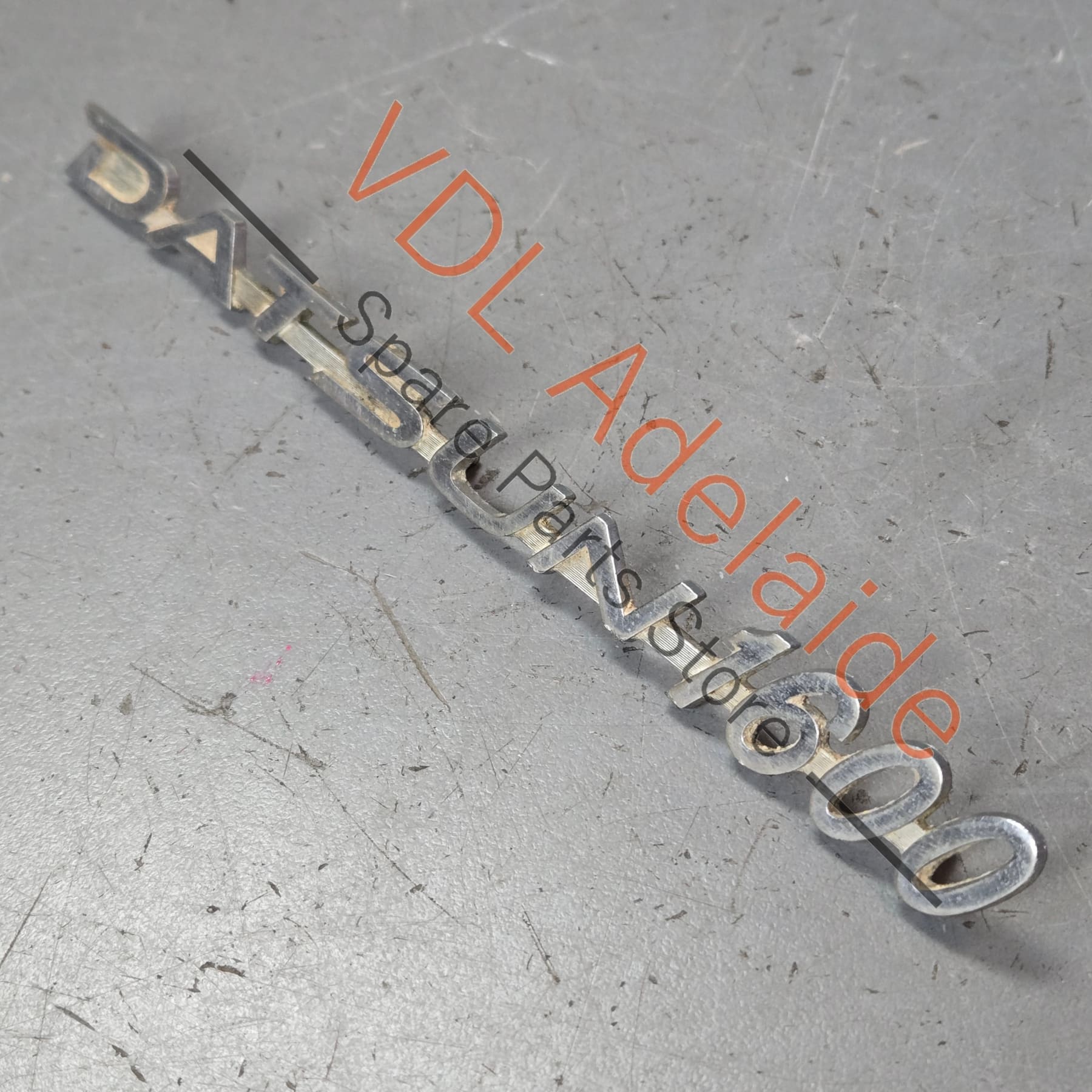 Datsun 1600 510 Front Quarter Fender Panel Badge Emblem Genuine Cast Chrome #03 - Image 6