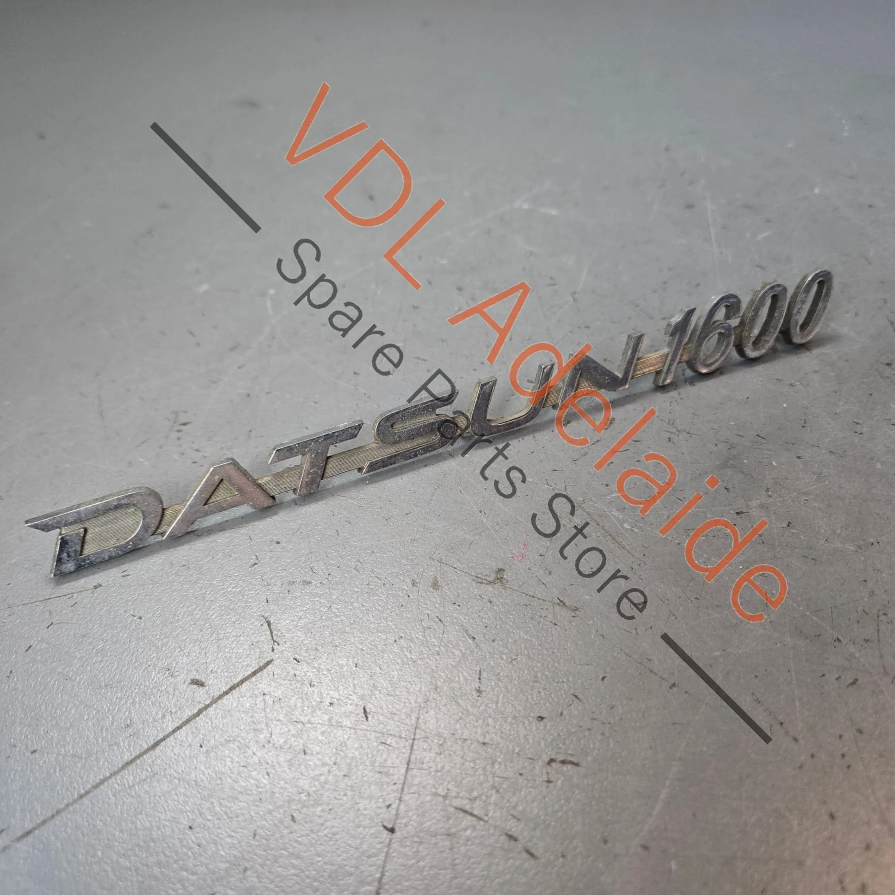 Datsun 1600 510 Front Quarter Fender Panel Badge Emblem Genuine Cast Chrome #04