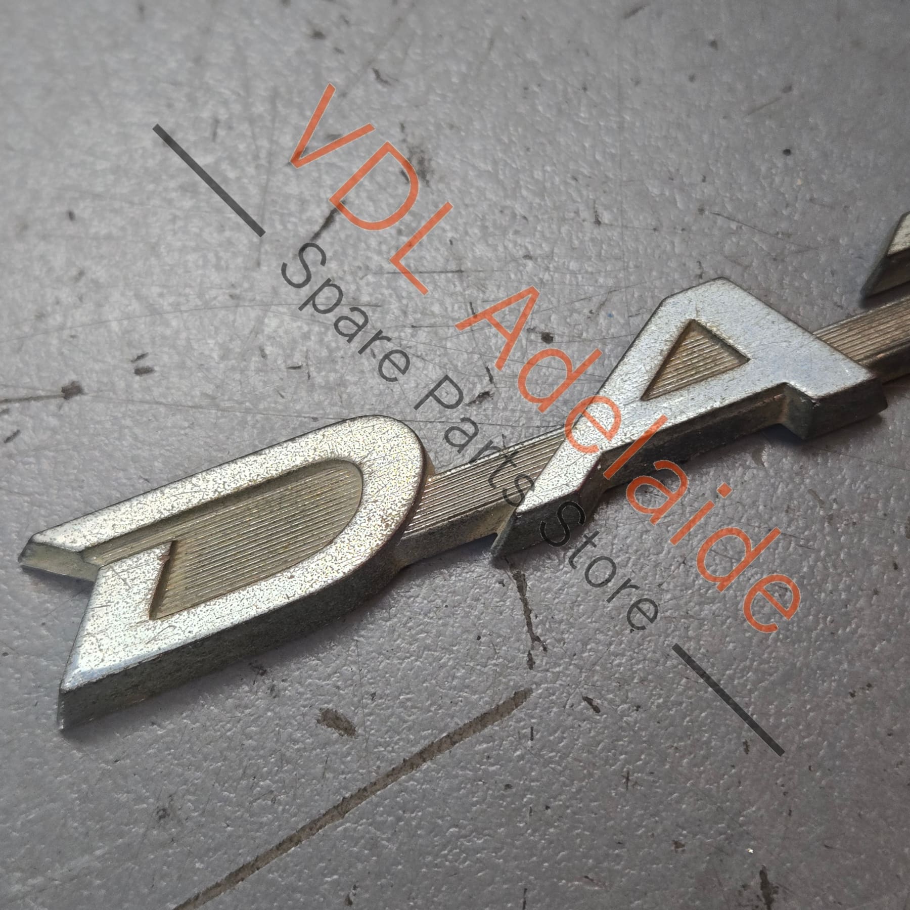 Datsun 1600 510 Rear Trunk Boot Lid Panel Badge Emblem Genuine Chrome #01 - Image 3