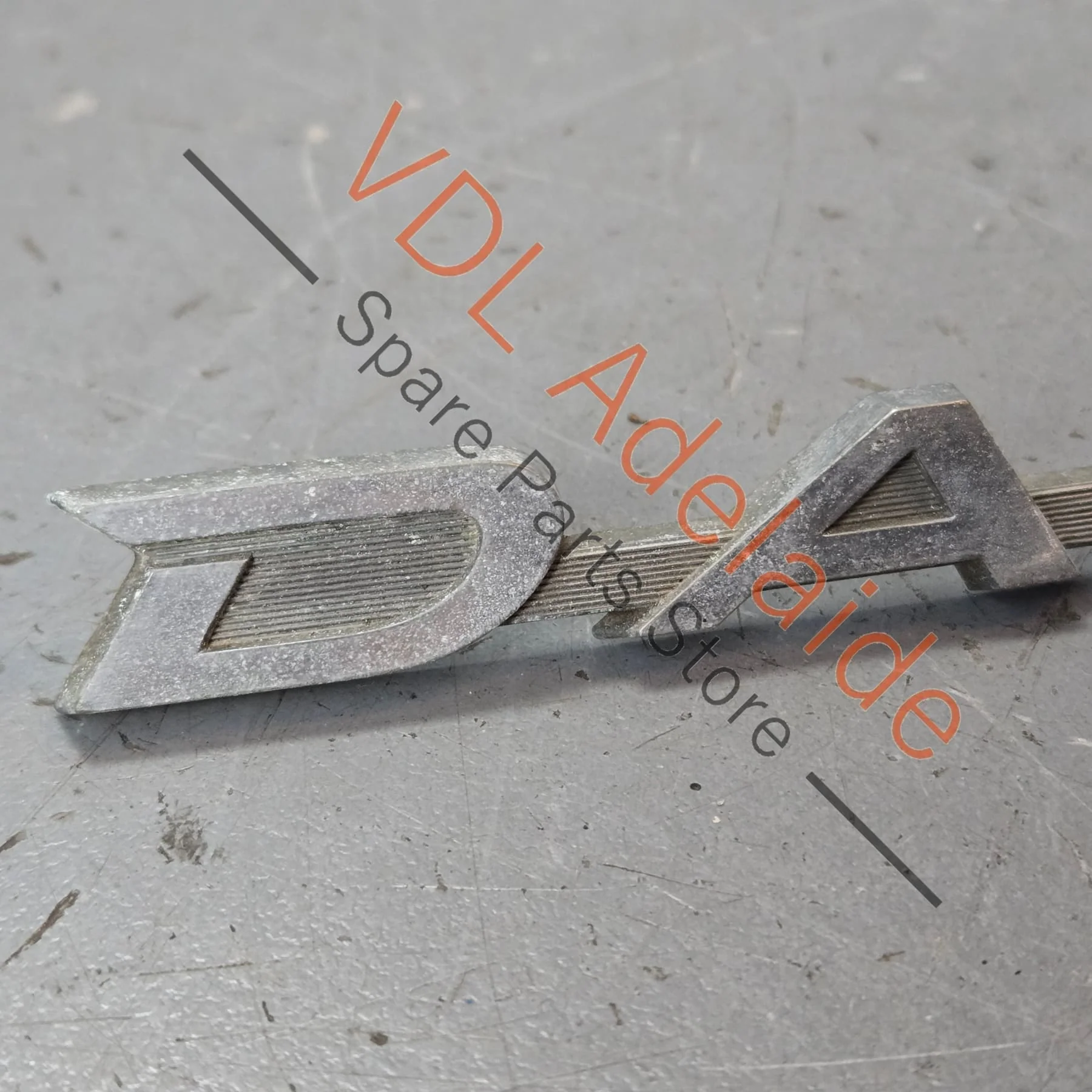 Datsun 1600 510 Rear Trunk Boot Lid Panel Badge Emblem Genuine Chrome #02 - Image 3