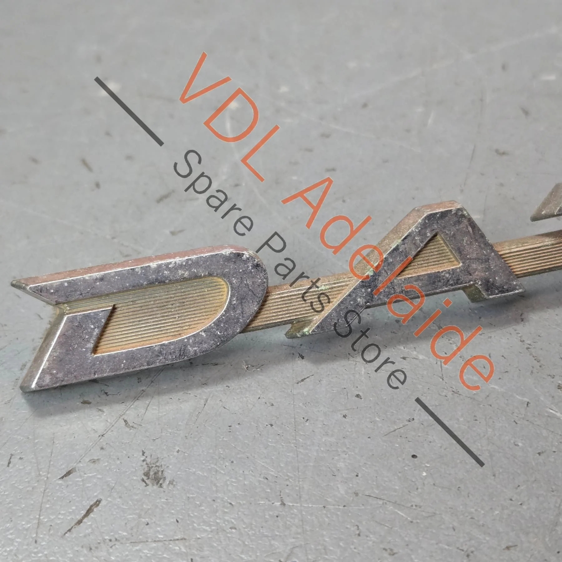 Datsun 1600 510 Rear Trunk Boot Lid Panel Badge Emblem Genuine Chrome #03 - Image 3