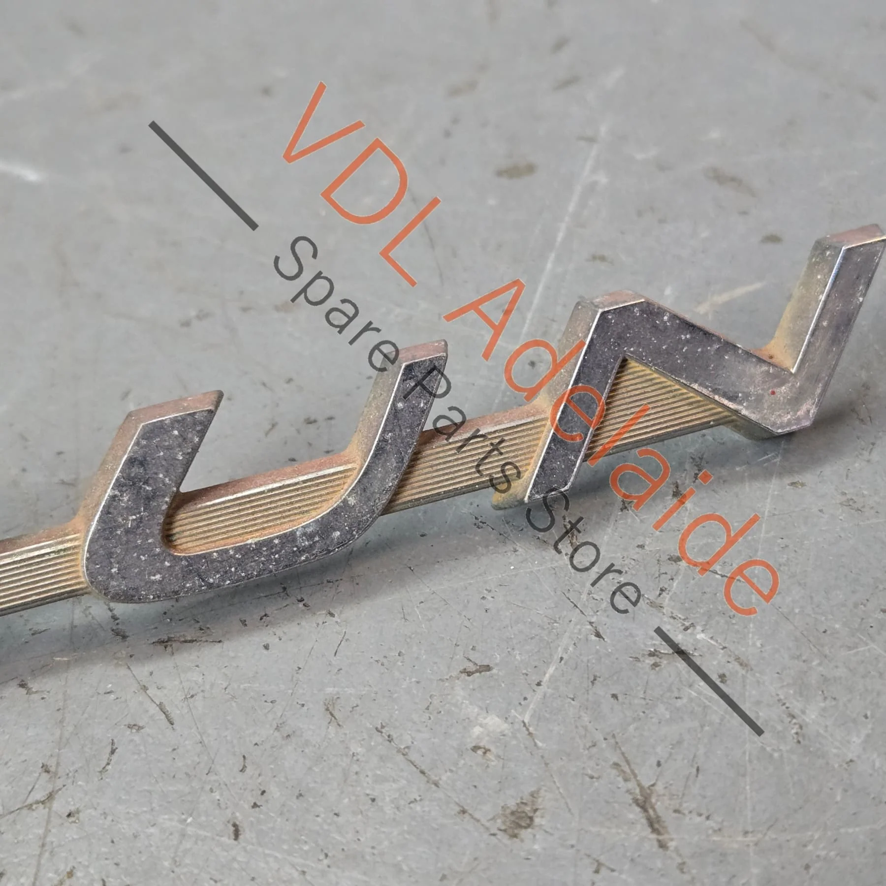 Datsun 1600 510 Rear Trunk Boot Lid Panel Badge Emblem Genuine Chrome #03 - Image 5