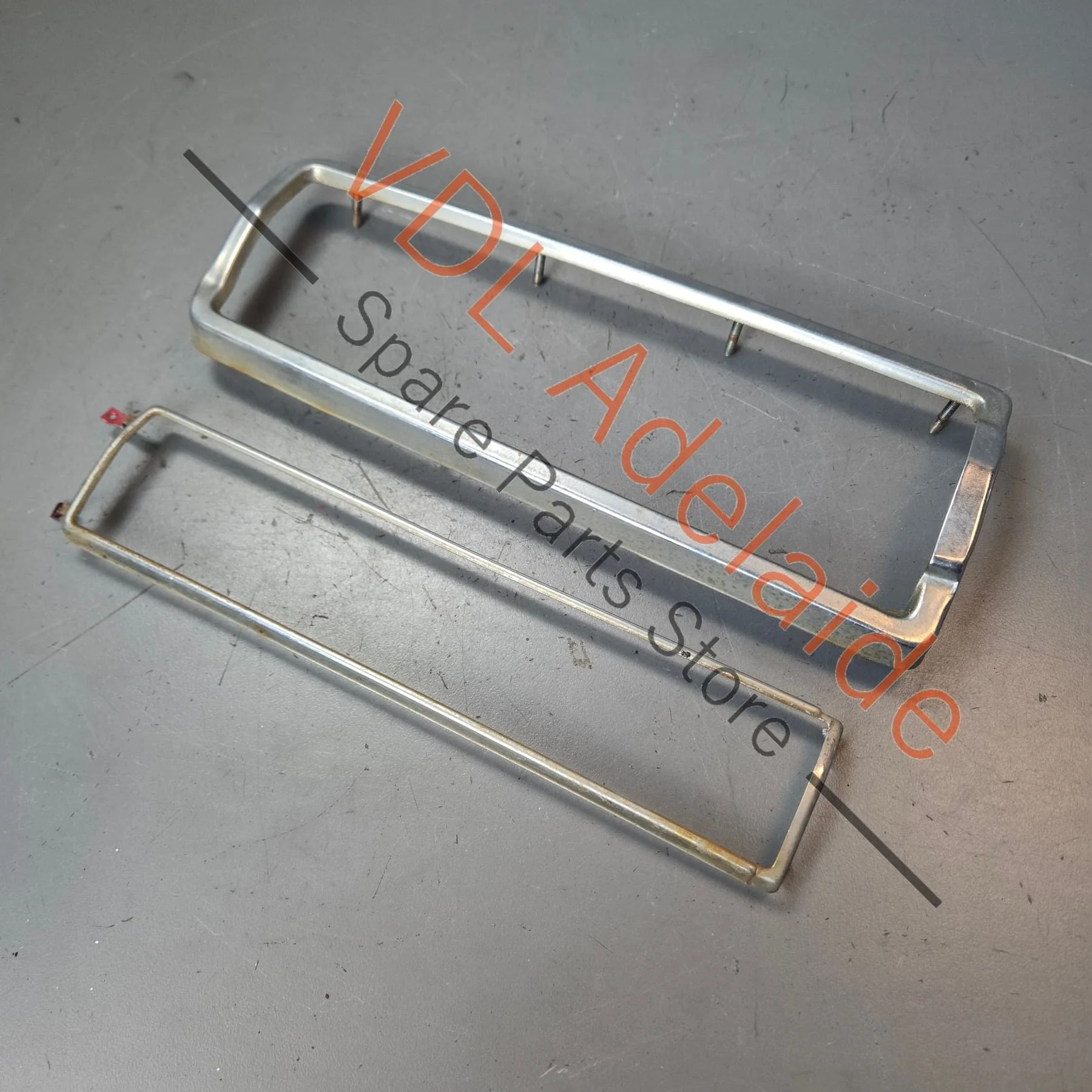 Datsun 1600 510 Rear Left Tail Light Chrome Frame #01 - Image 2