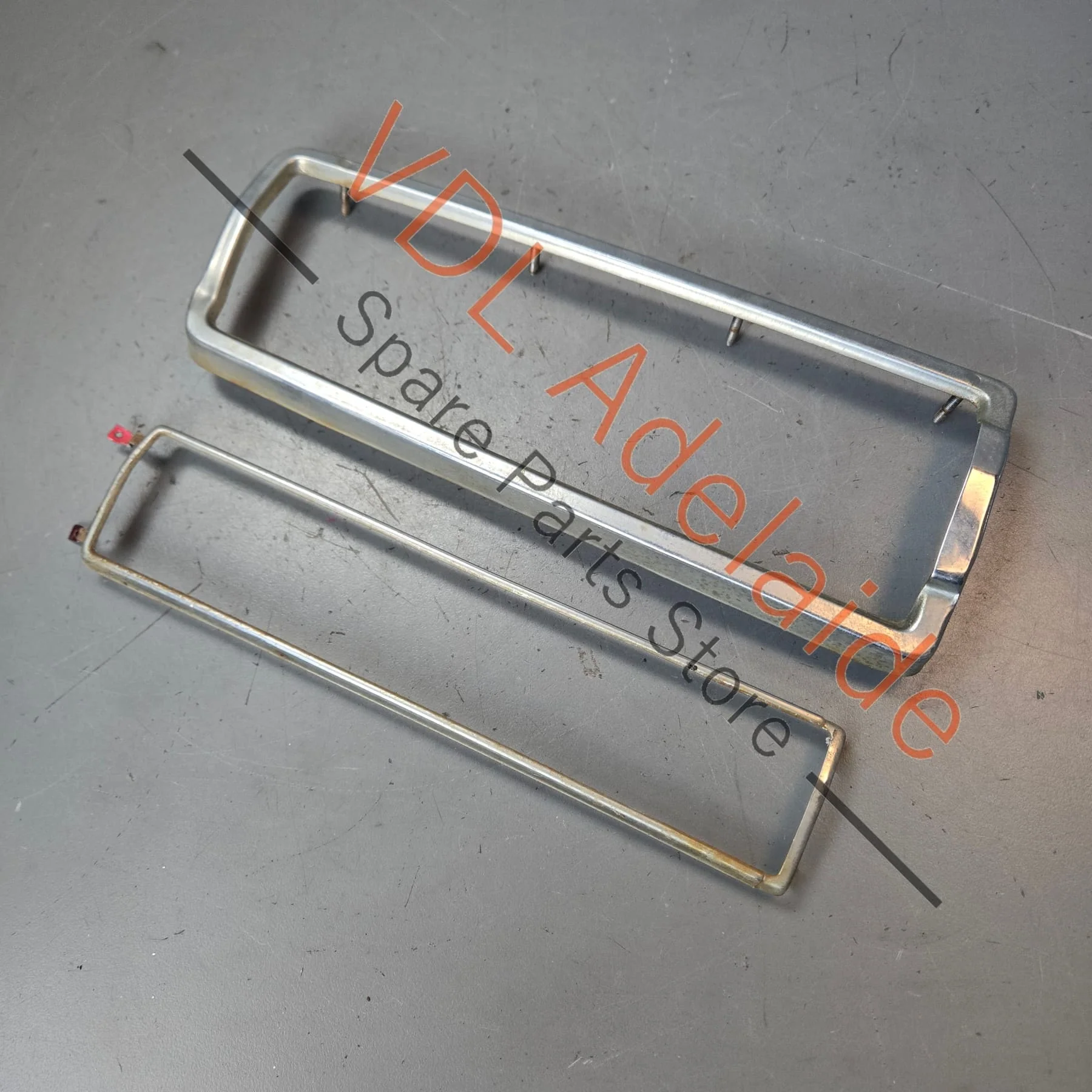 Datsun 1600 510 Rear Left Tail Light Chrome Frame #01 - Image 4