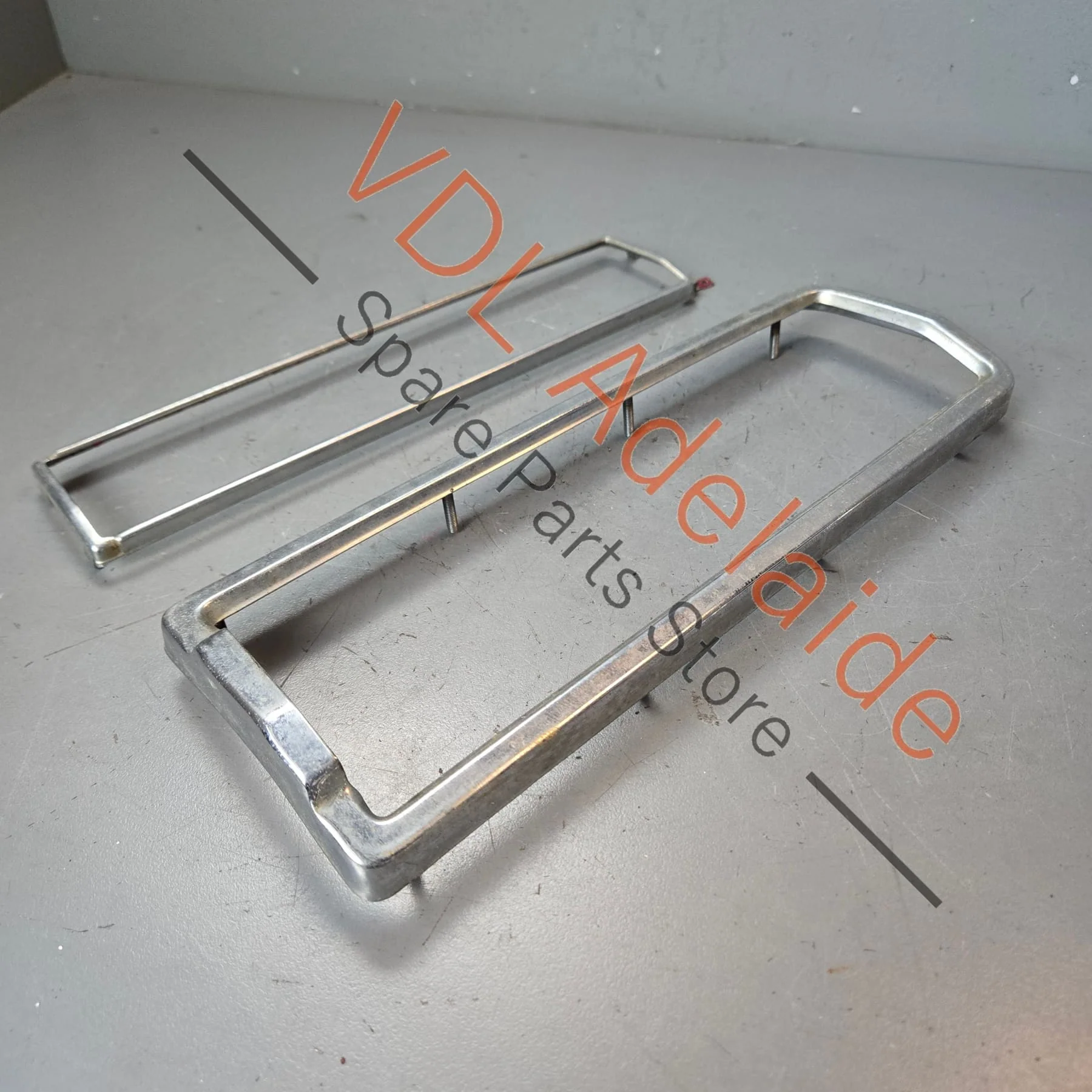 Datsun 1600 510 Rear Left Tail Light Chrome Frame #02 - Image 3