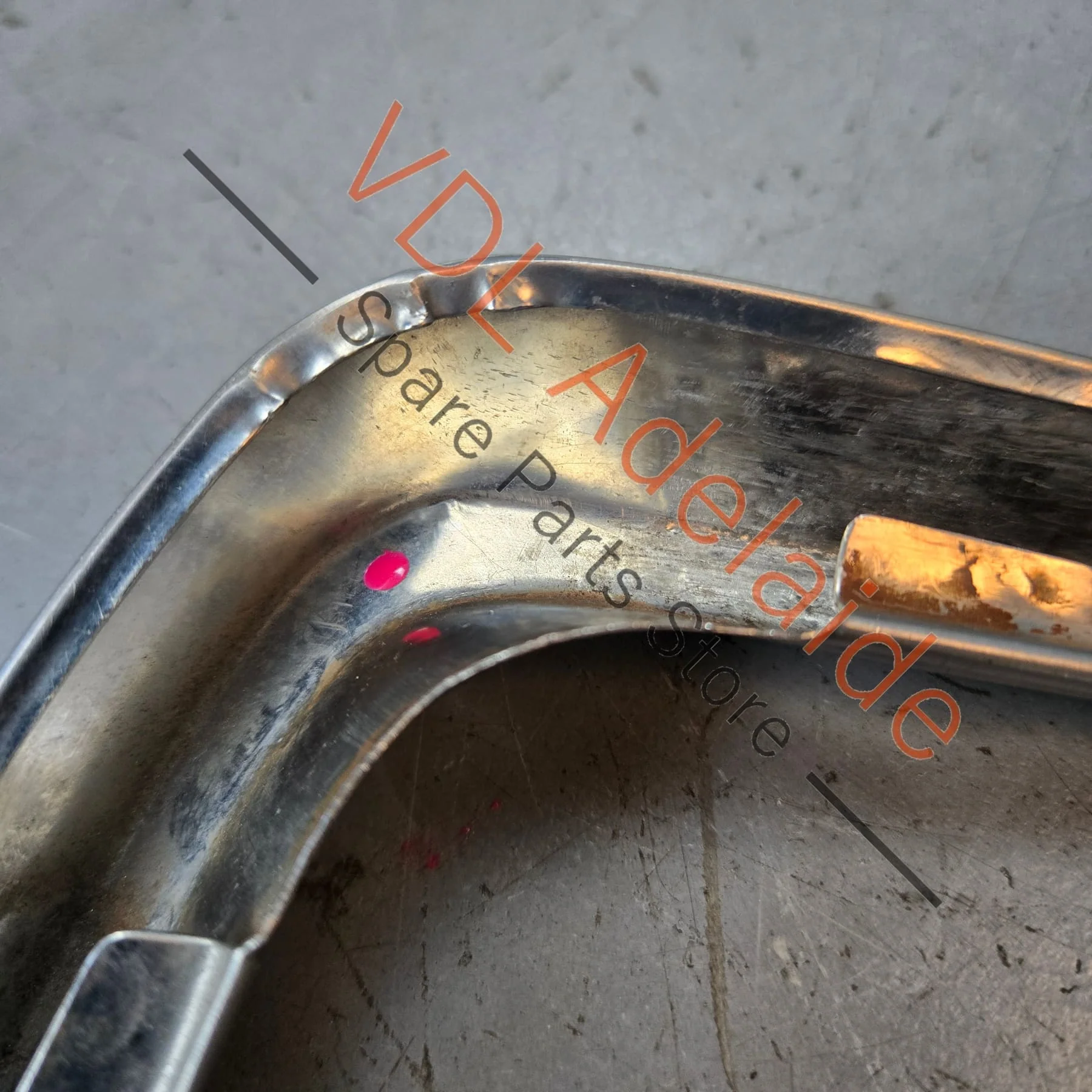 Datsun 240k GT C110 Kenmeri Front Left Fender Chrome Eyebrow Moulding Mould Trim - Image 9
