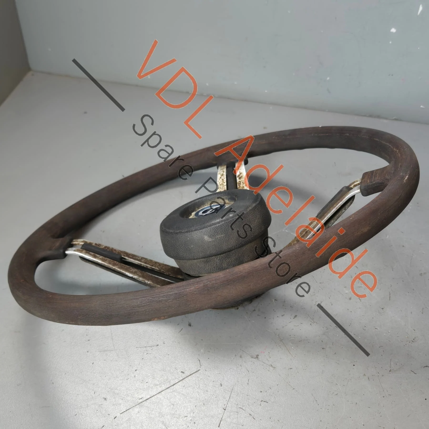 Datsun 240K C110 Kenmeri Skyline Original 3x Spoke Steering Wheel with Horn Buttons - Image 10