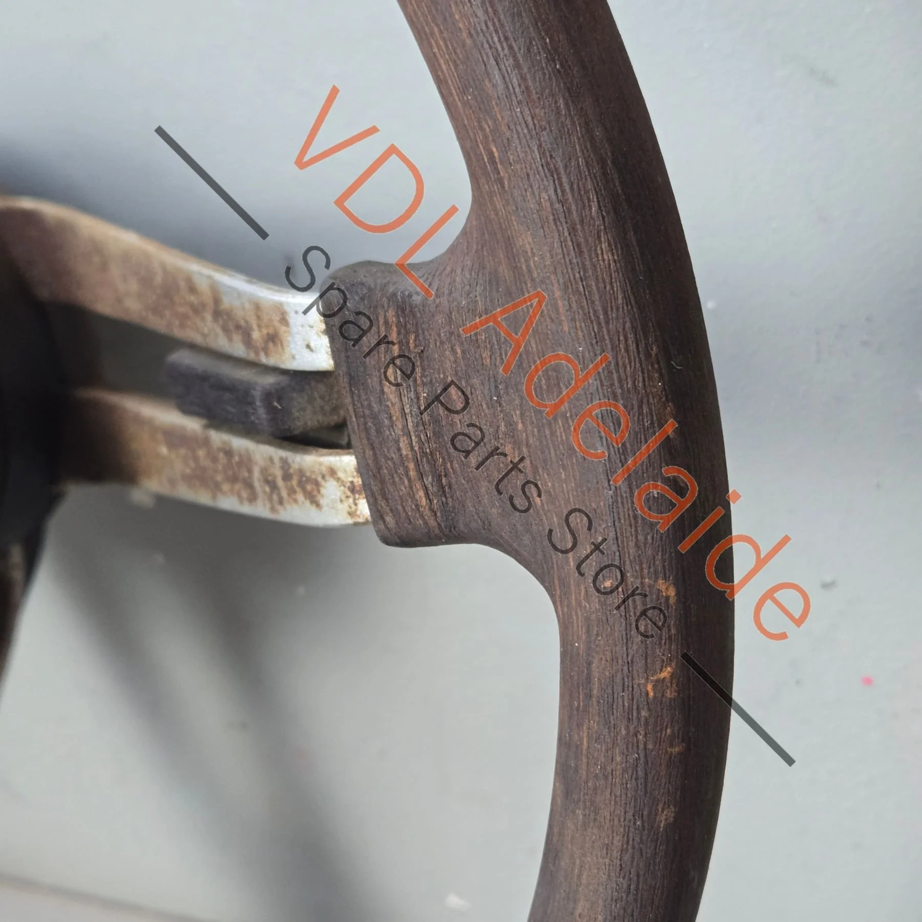 Datsun 240K C110 Kenmeri Skyline Original 3x Spoke Steering Wheel with Horn Buttons - Image 7