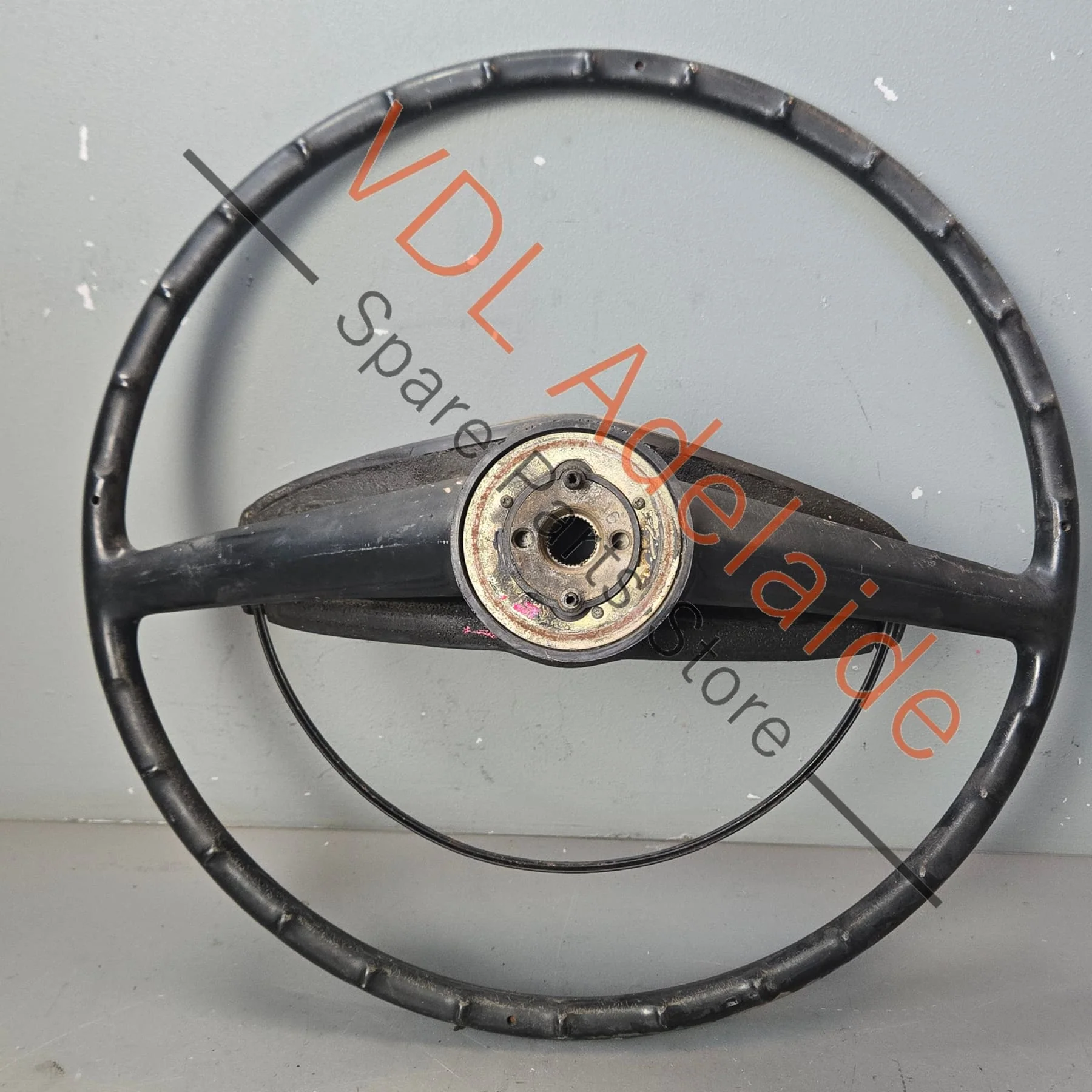 Datsun 1600 510 Original Steering Wheel Complete with Horn Pad Ring Button 48420-A0800 D8400-A1100 - Image 11