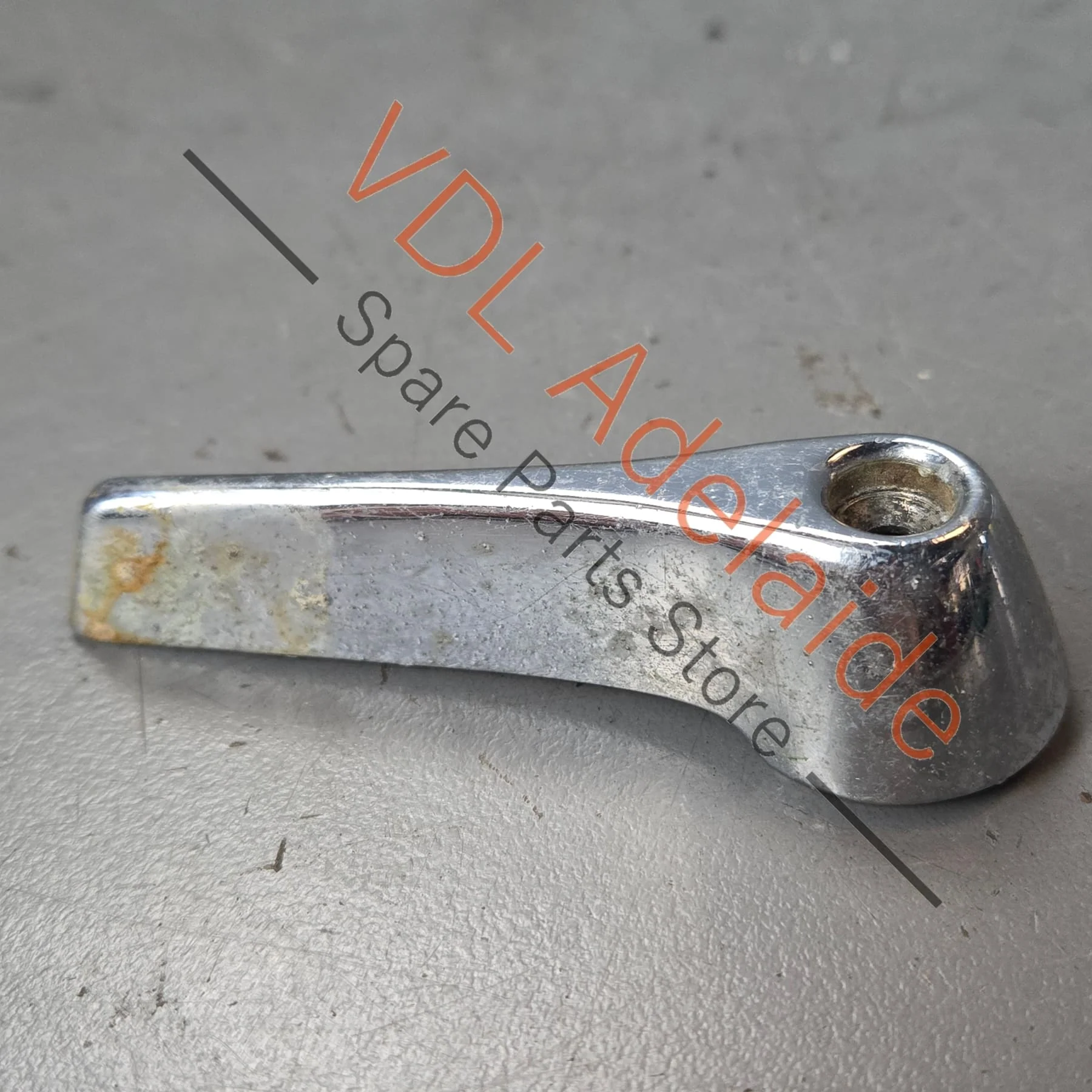Datsun 1000 B10 Interior Door Opening Handle Interior Trim Chrome #02 - Image 3