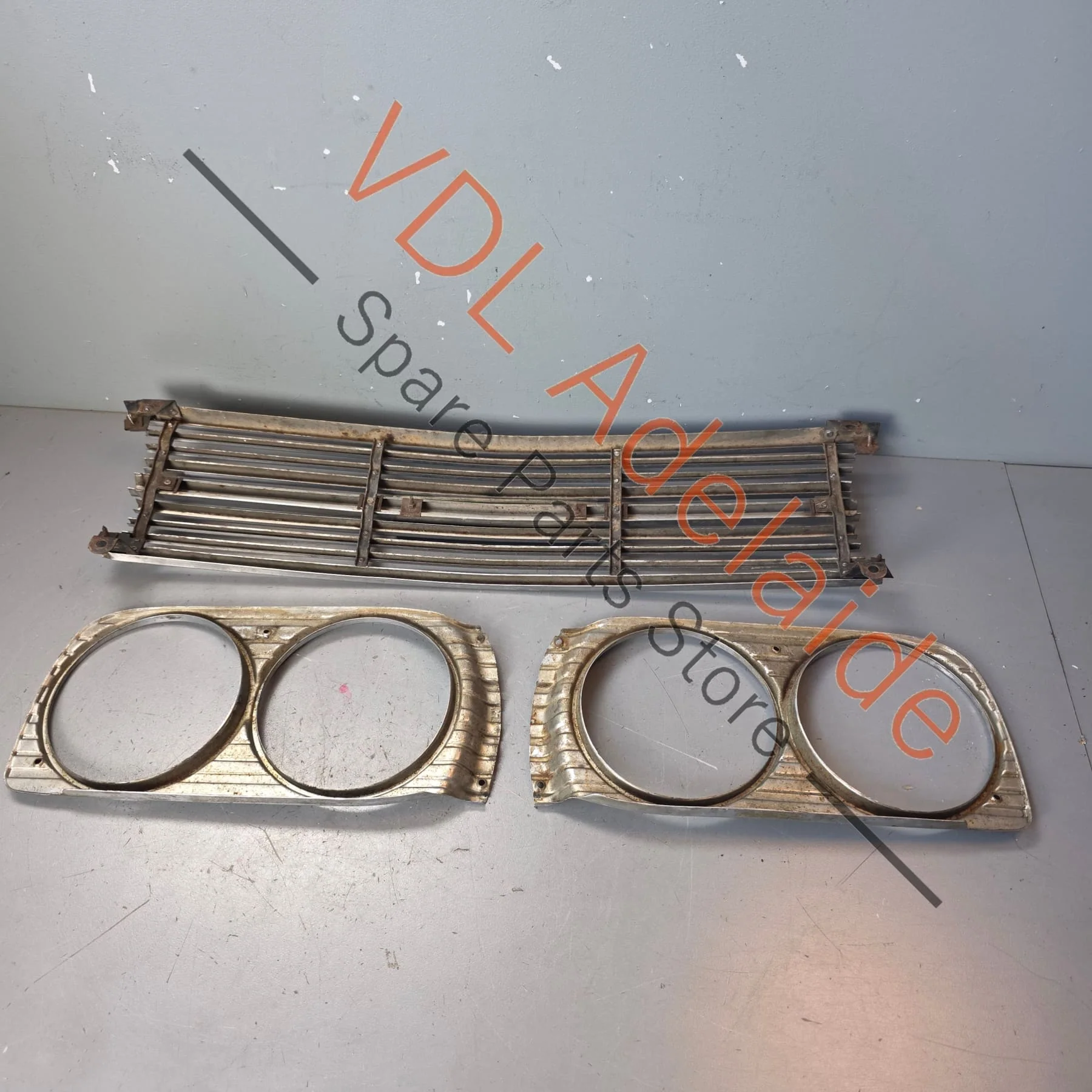 Datsun 1600 510 1968 Front Grille & Headlight Trims Complete with Centre Badge - Image 12