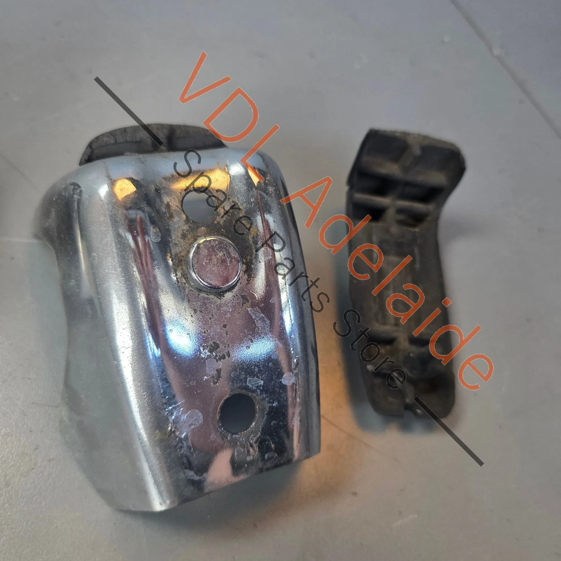 Datsun 1600 510 Bluebird Original Bumper Over-rider Overrider Pair for front bumper #01 - Image 4