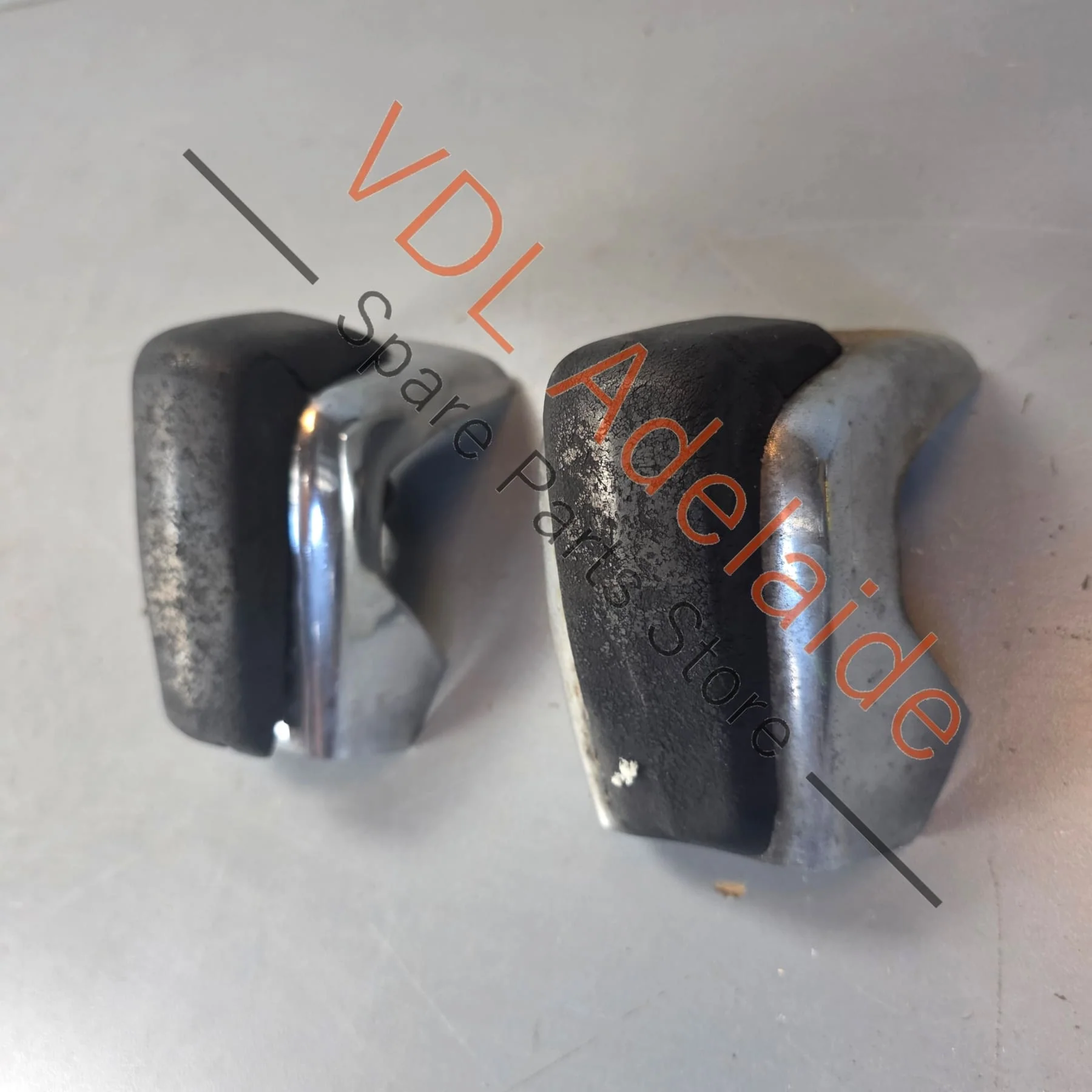 Datsun 1600 510 Bluebird Original Bumper Over-rider Overrider Pair for front bumper #01 - Image 6