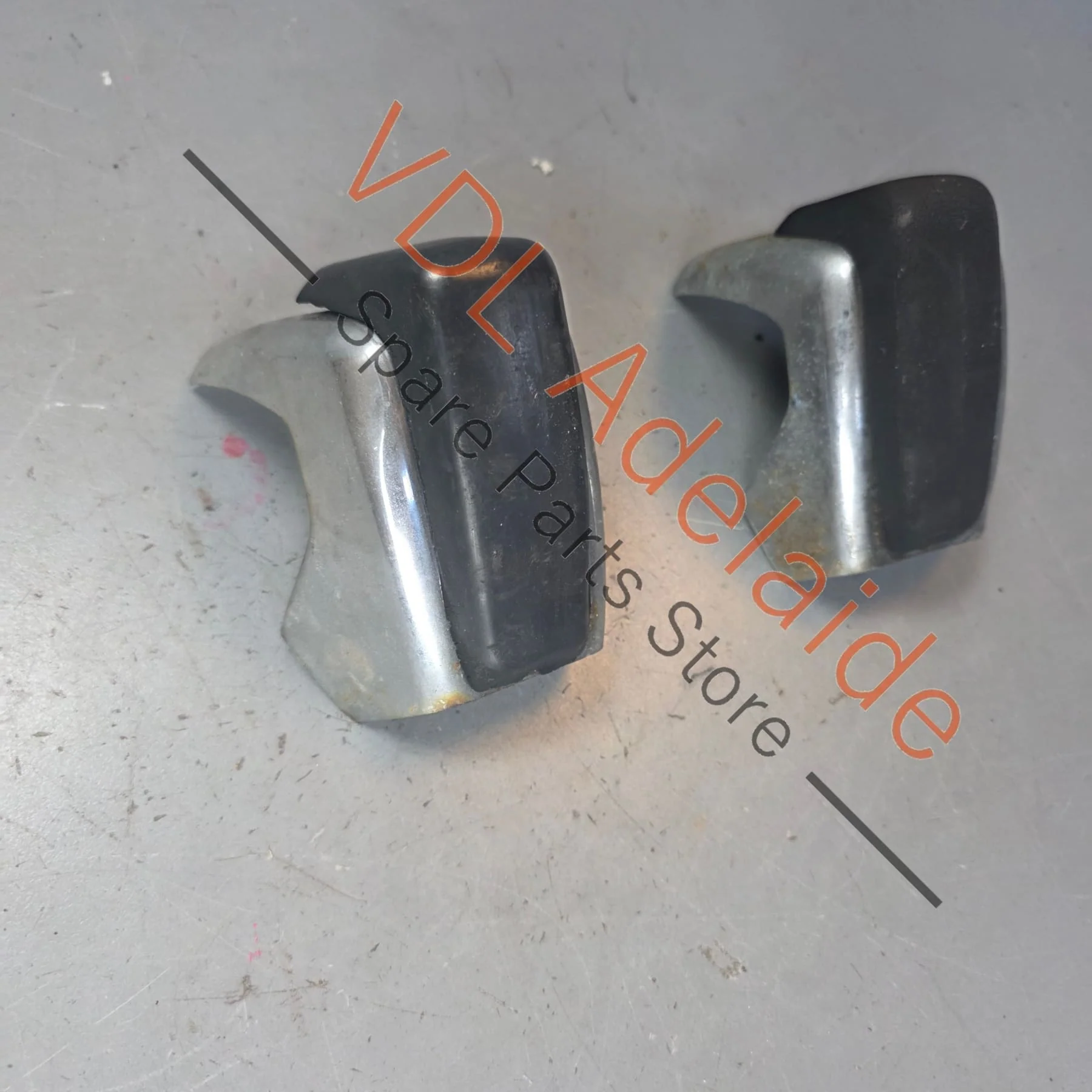 Datsun 1600 510 Bluebird Original Bumper Over-rider Overrider Pair for front bumper #02 - Image 4