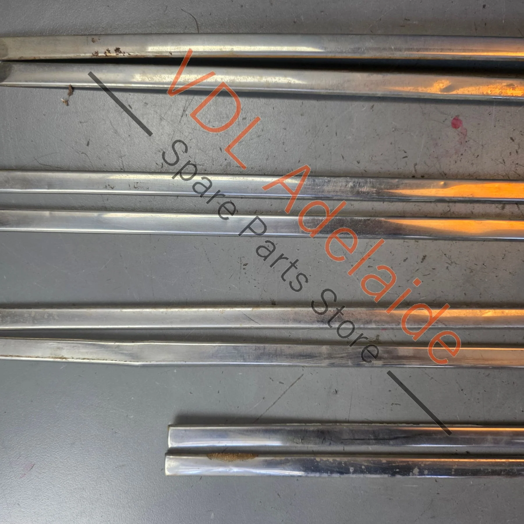 Datsun 1600 510 GL Deluxe Set of Side Chrome Trims Stainless for Fender Door & rear quarter panel #02 - Image 5