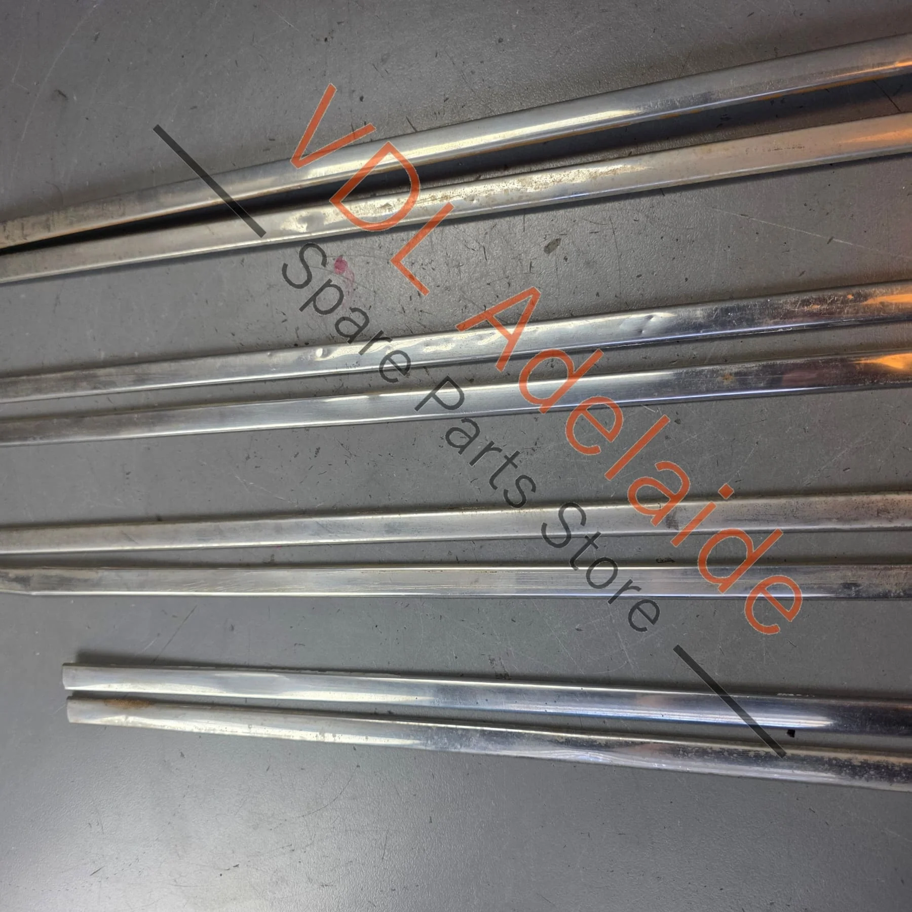 Datsun 1600 510 GL Deluxe Set of Side Chrome Trims Stainless for Fender Door & rear quarter panel #02 - Image 6