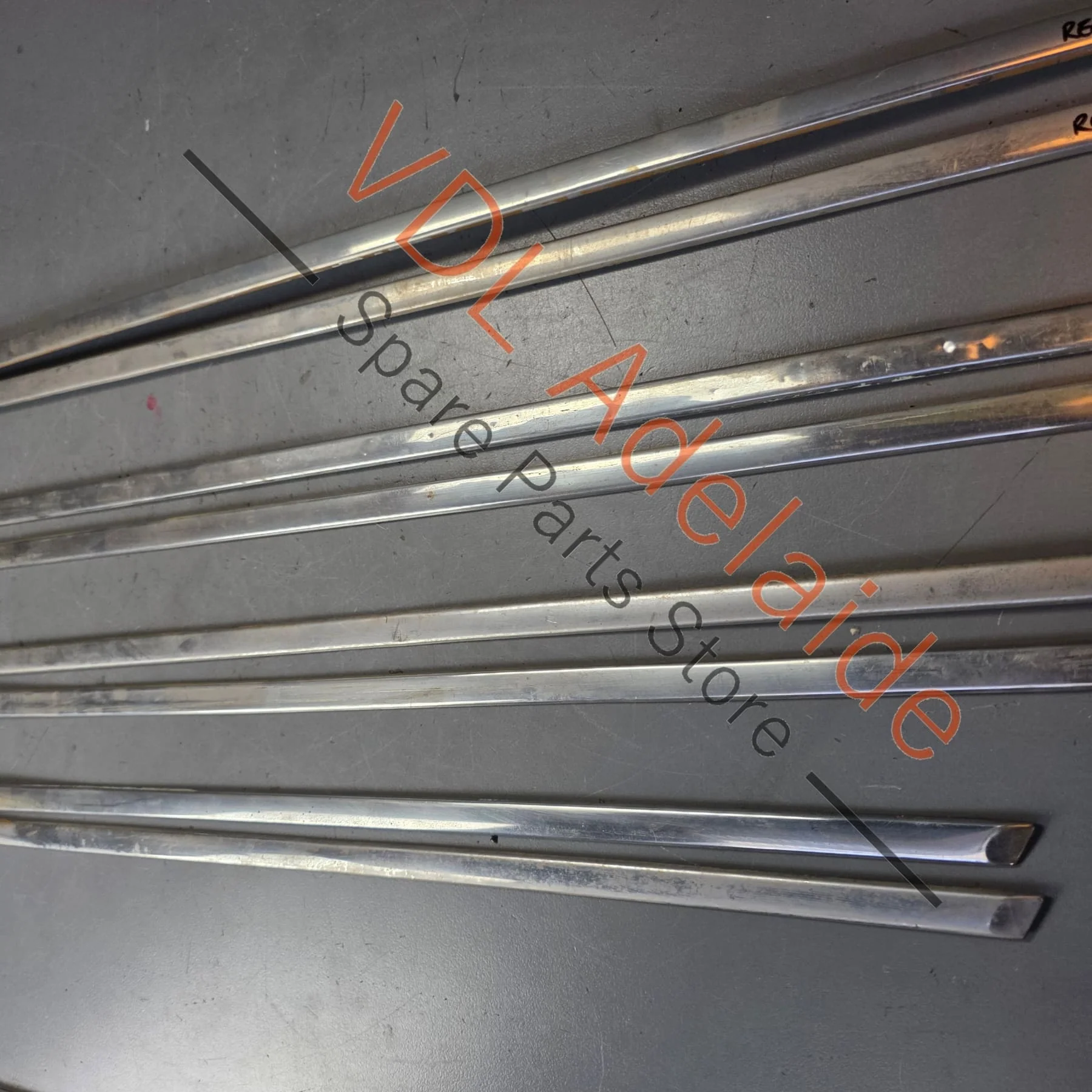 Datsun 1600 510 GL Deluxe Set of Side Chrome Trims Stainless for Fender Door & rear quarter panel #02 - Image 7