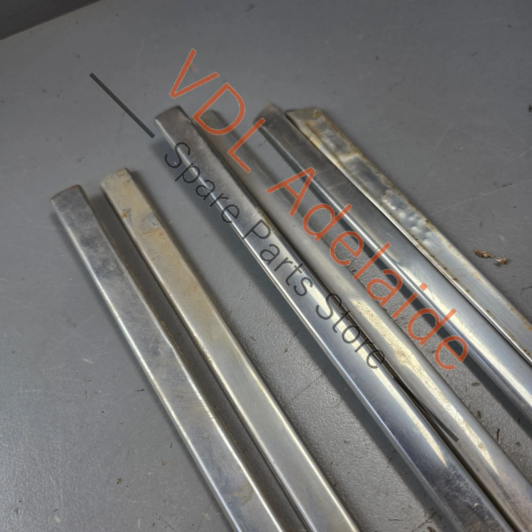 Datsun 1600 510 GL Deluxe Set of Side Chrome Trims Stainless for Fender Door & rear quarter panel #02 - Image 13