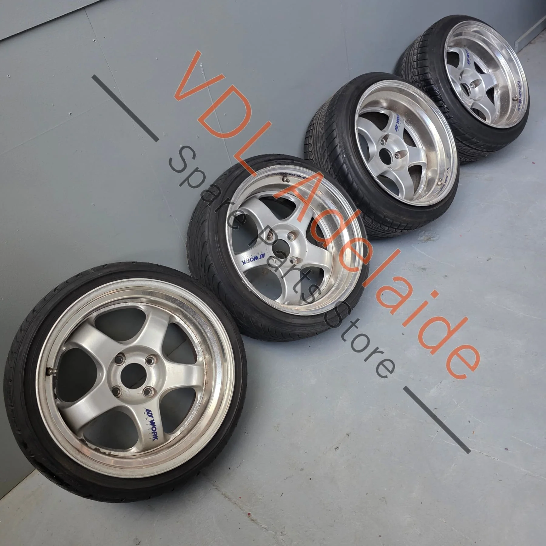 Work Meister S1 17x9 (-10 offset) & 17x10 (0 offset) 4x114.3 Early Silvia 180SX Corolla Datsun Aftermarket