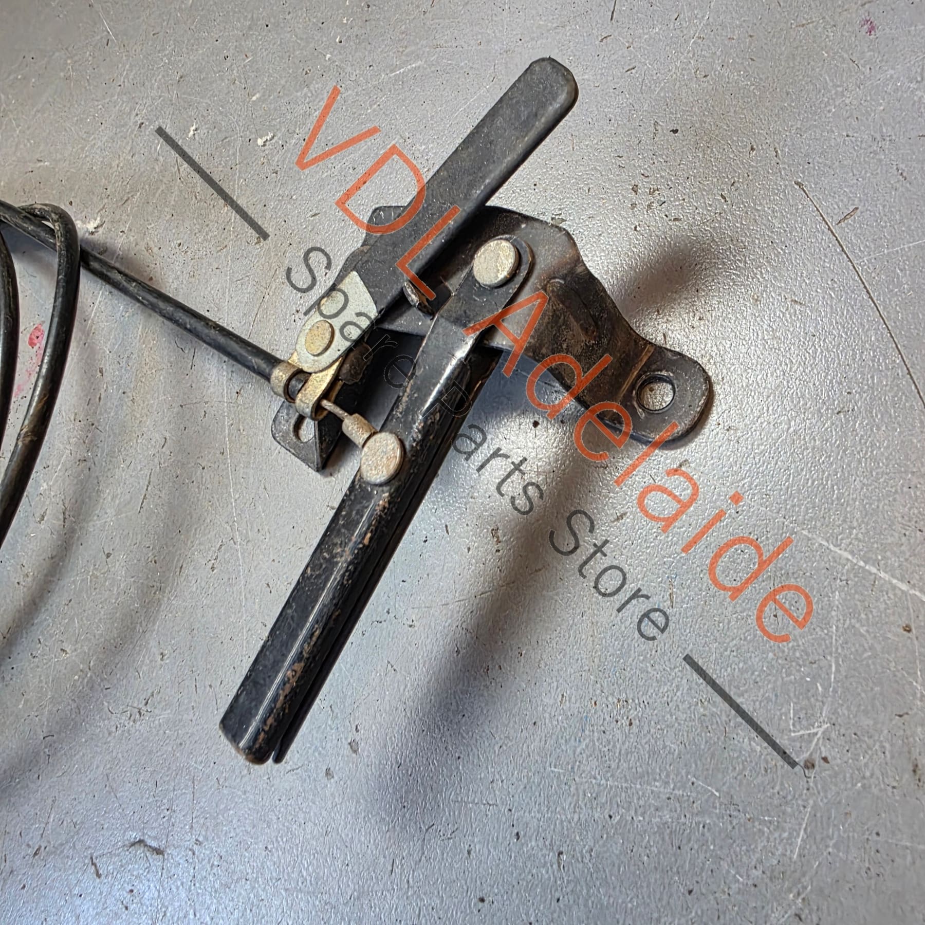 Datsun 510 1600 Bonnet release handle cable and catch - Image 2