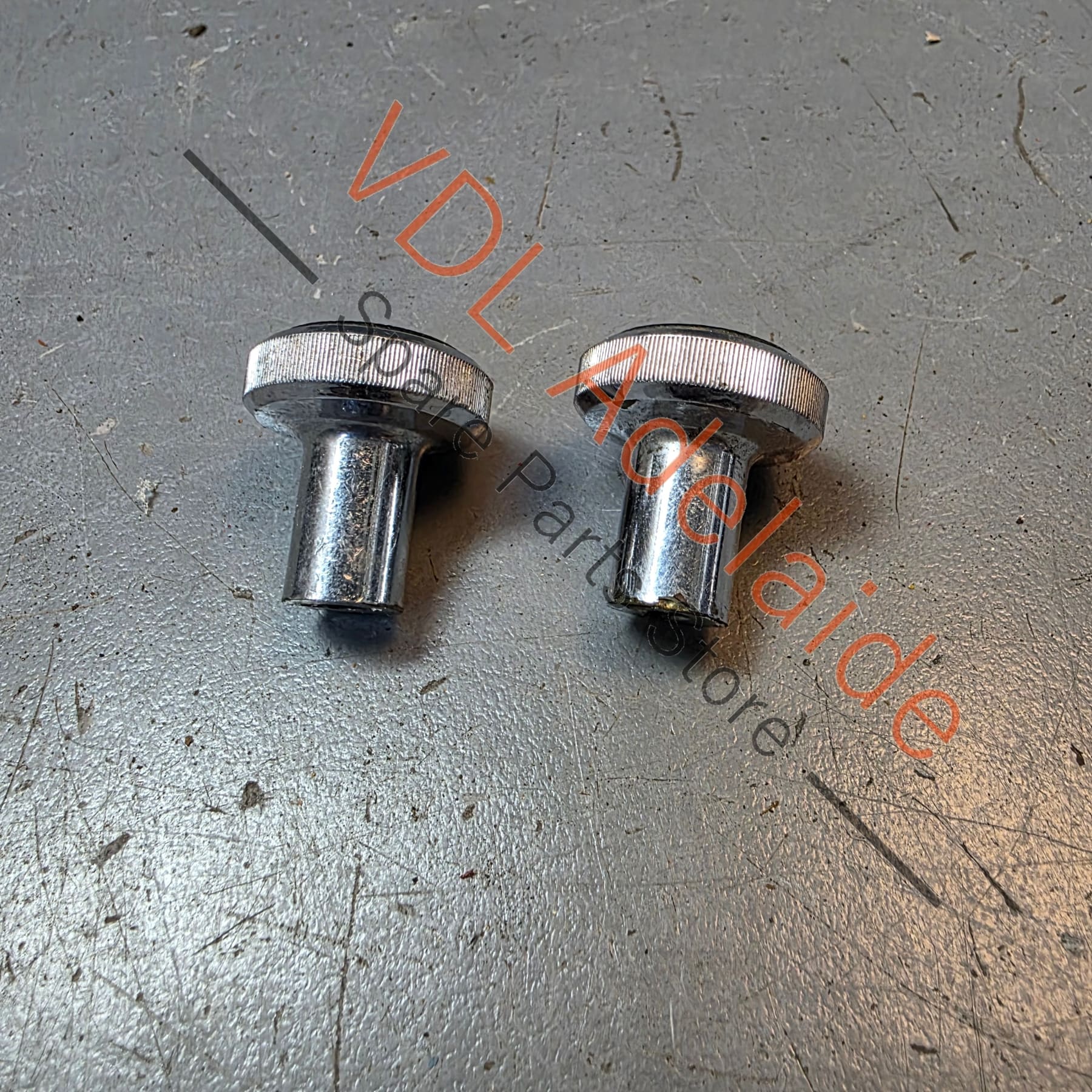 Datsun or Toyota Headlight & Wiper Control Switch Knob set Chrome - Image 2