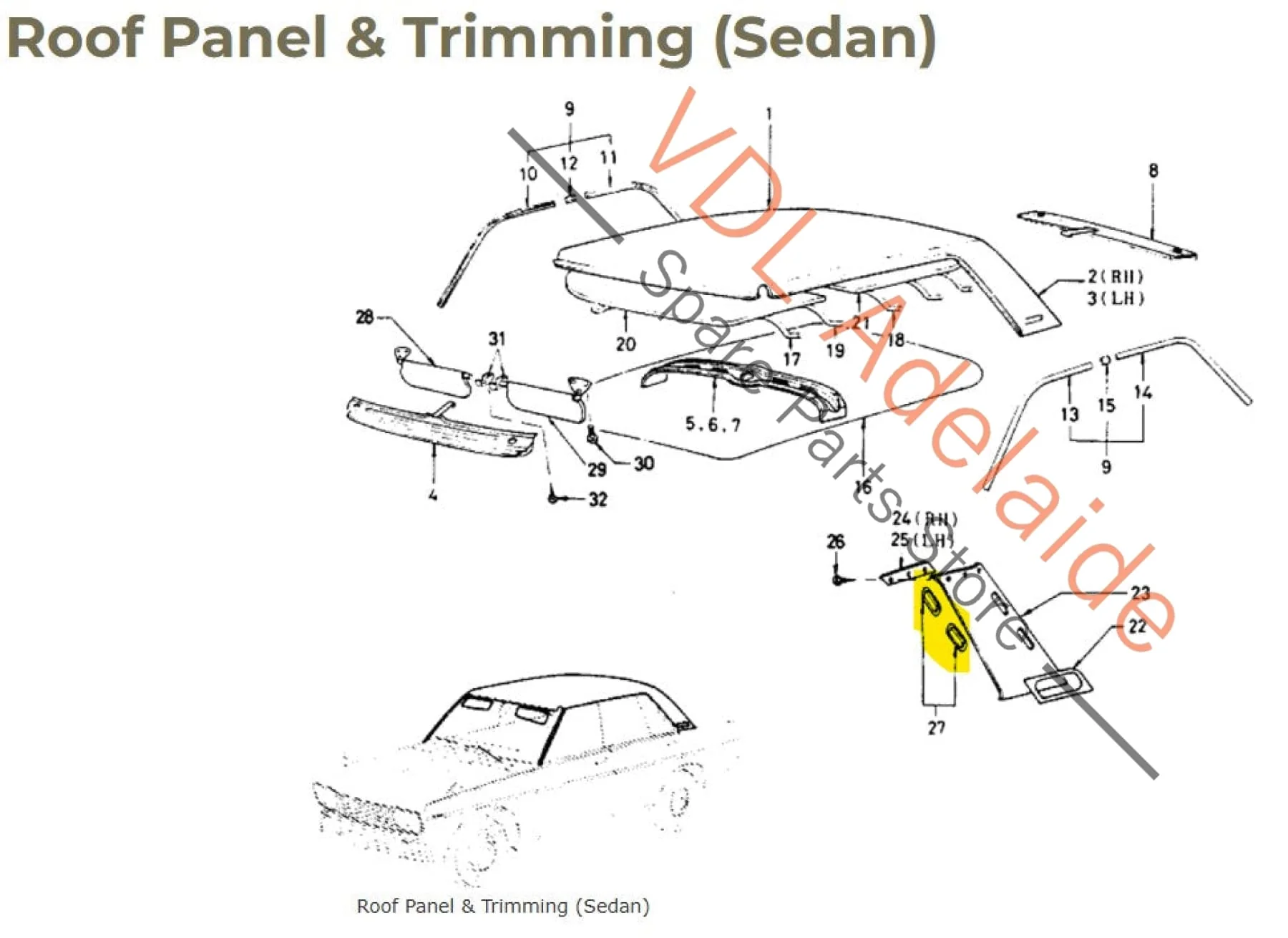 Datsun 1600 510 Rear Interior Pillar Vent Trim Set 73960-21000 Original #02 - Image 2