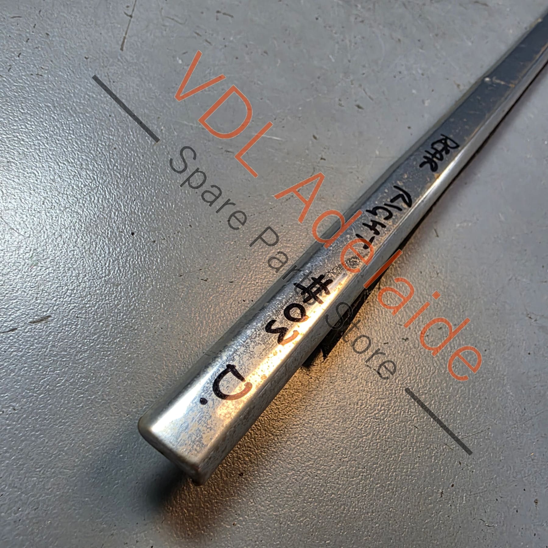Datsun 1600 510 Rear Right Door Chrome Aperture Trim Stainless 82820-N1600 #03 Dented - Image 4