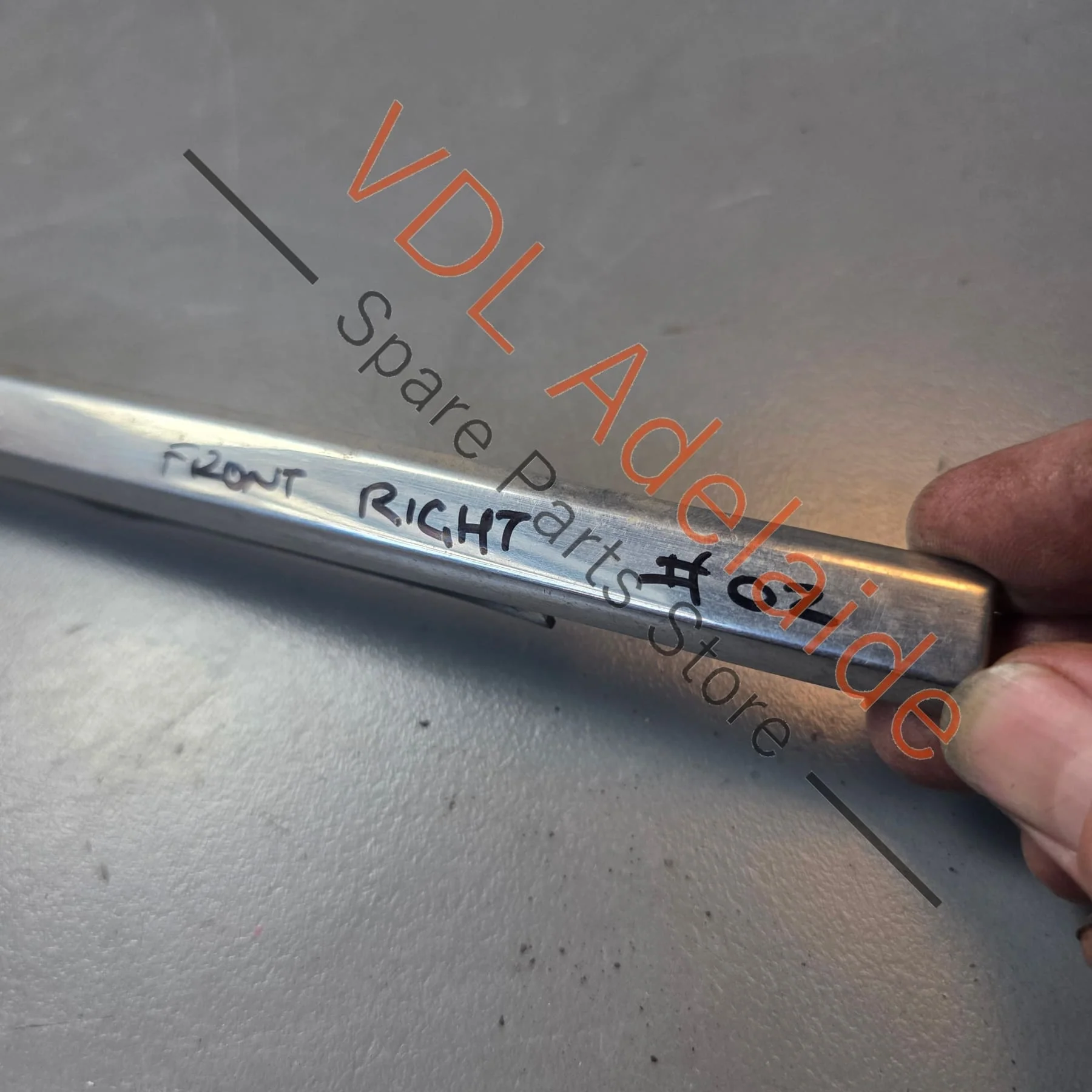 Datsun 1600 510 Front Right Door Chrome Aperture Trim Stainless 80820-N1600 #02 - Image 6