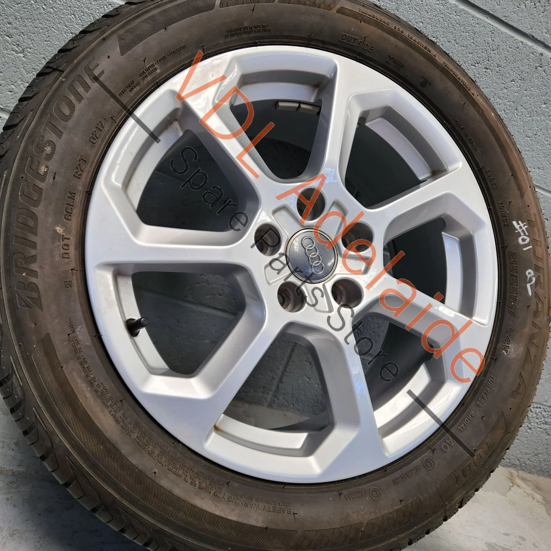 1x Genuine Audi Q2 Alloy Wheels 17 x 7J ET45 5x112 81A601025D #01 - Image 6